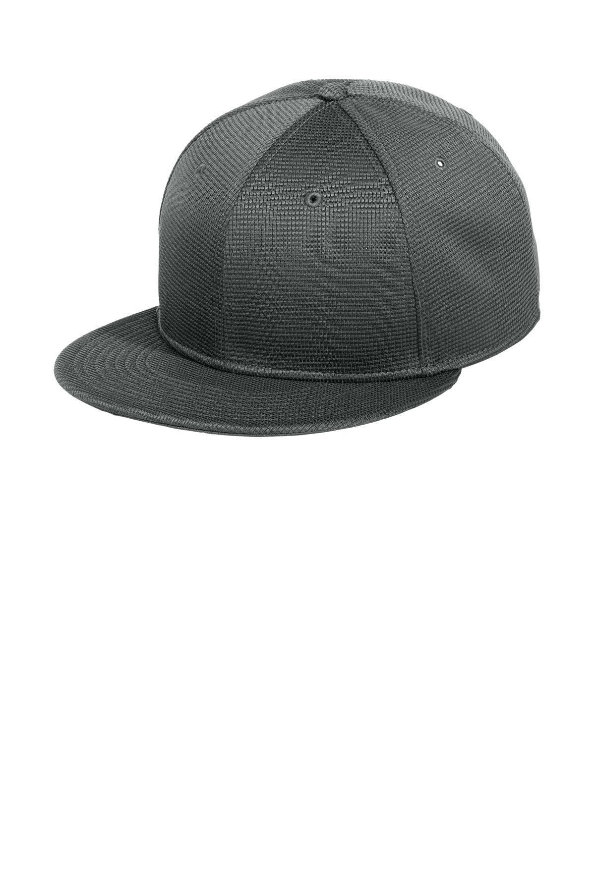 Custom Charcoal Pivot Flat Bill Snapback Cap NE409, personalized by SanCanDo Swag in Argyle, TX