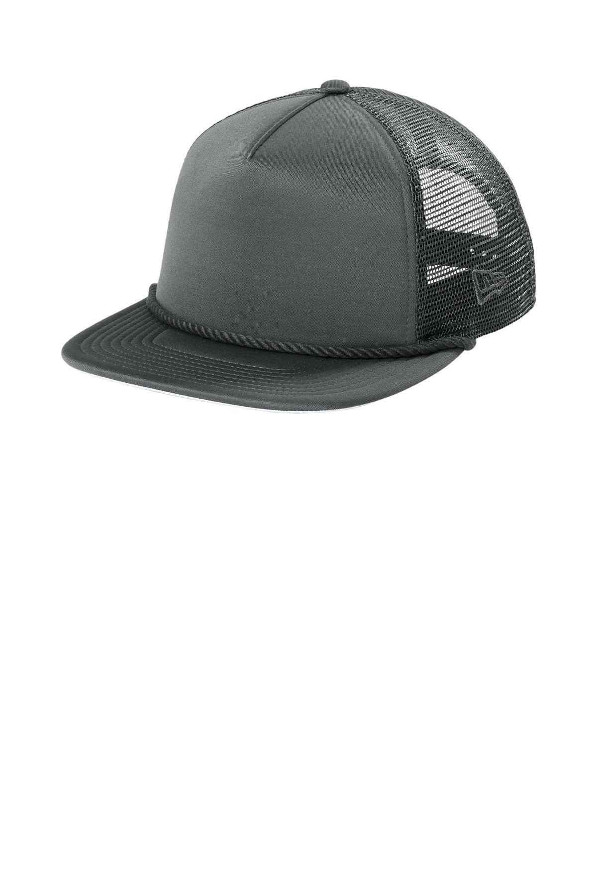 Custom Graphite Foam Rope Trucker Cap NE410, personalized by SanCanDo Swag in Argyle, TX