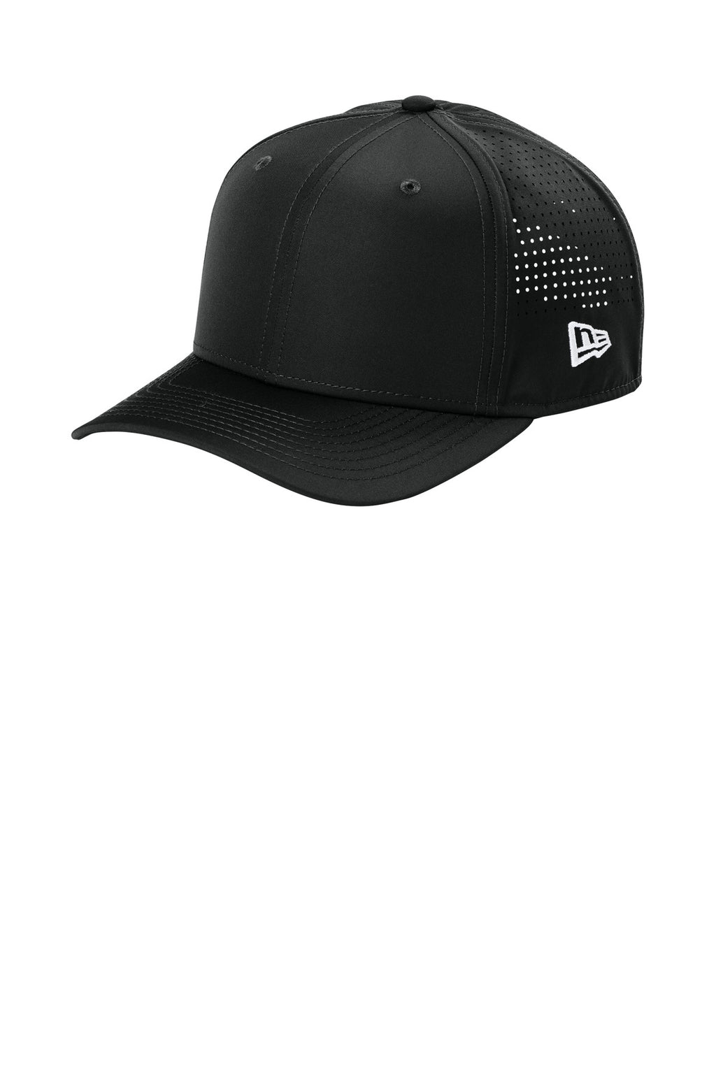 Custom Black 9SEVENTY Perforated Snapback Cap NE501, personalized by SanCanDo Swag in Argyle, TX
