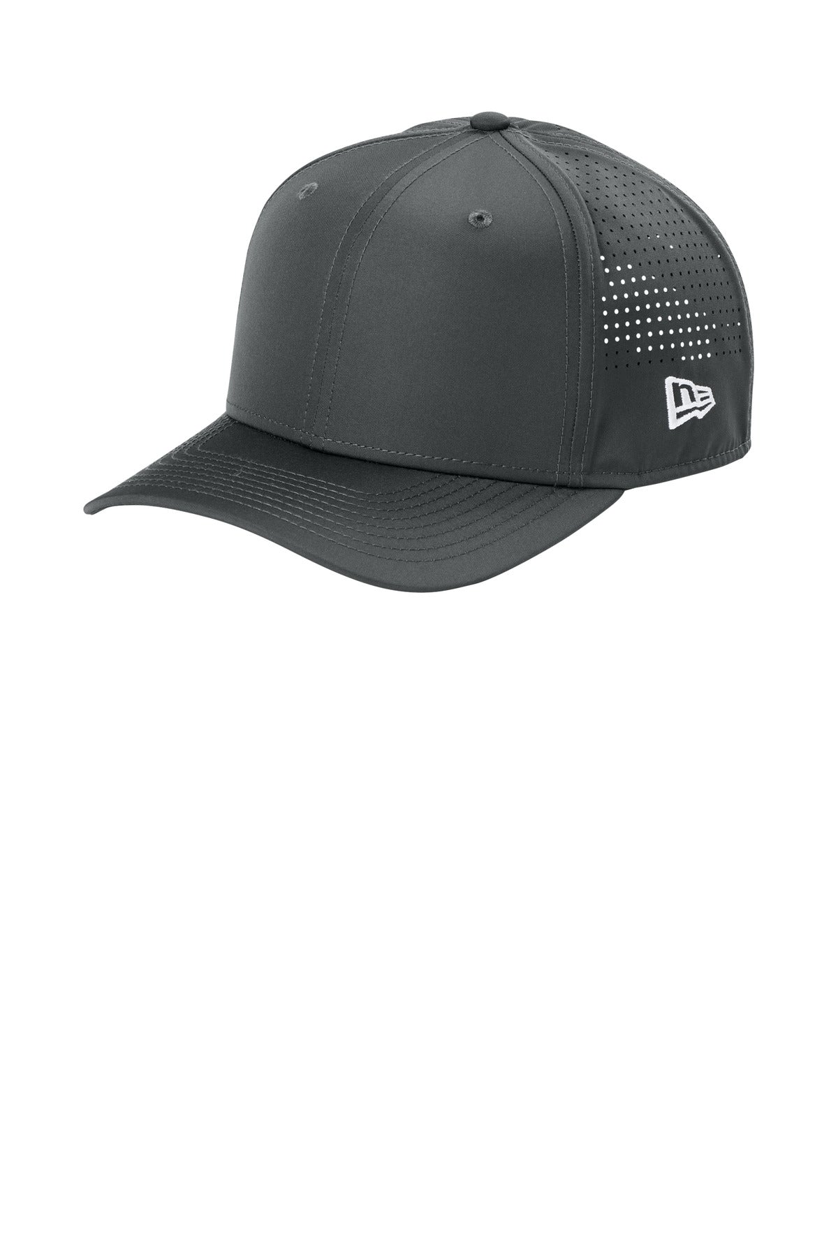 Custom Graphite 9SEVENTY Perforated Snapback Cap NE501, personalized by SanCanDo Swag in Argyle, TX