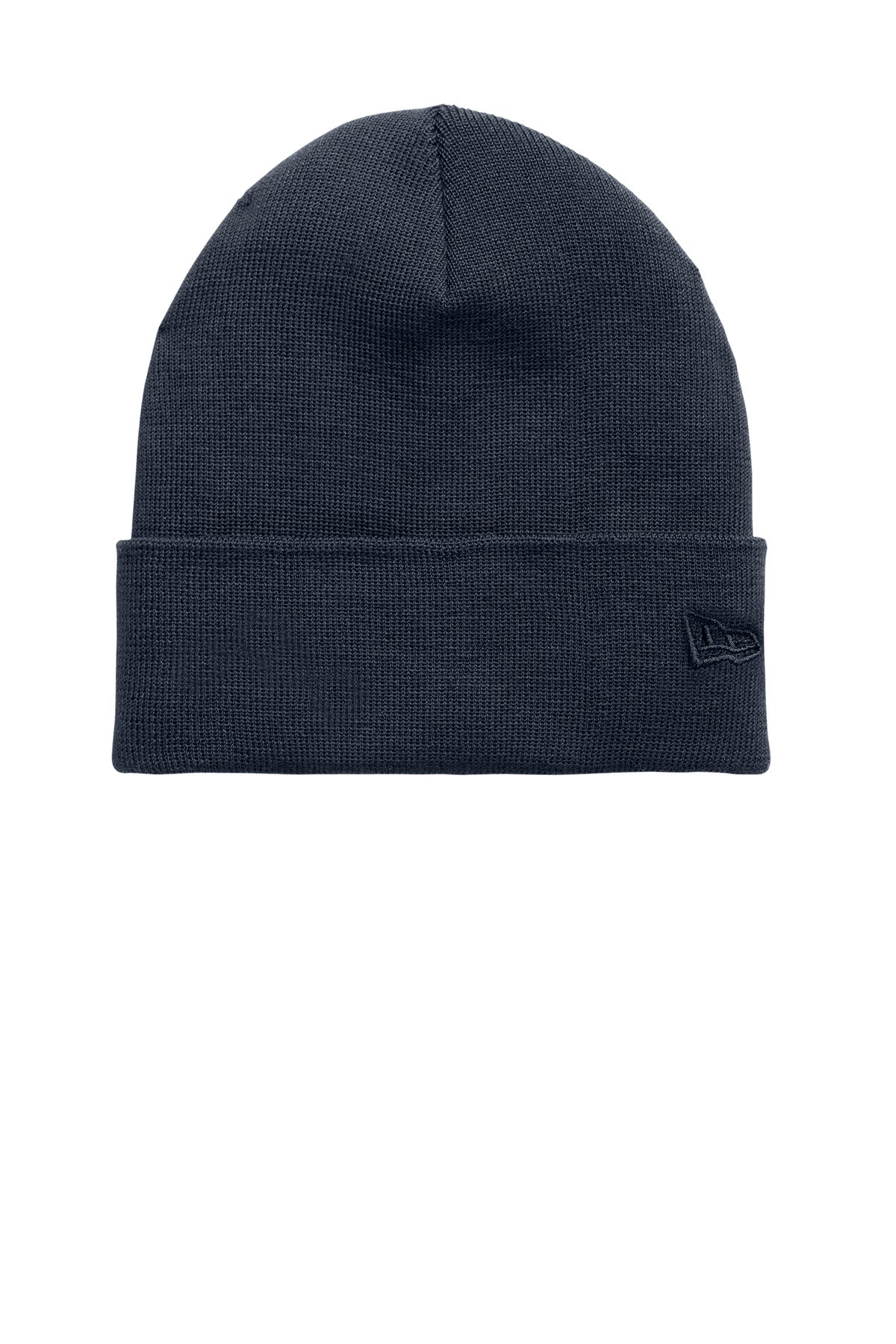 Custom Deep Navy Recycled Cuff Beanie NE907, personalized by SanCanDo Swag in Argyle, TX