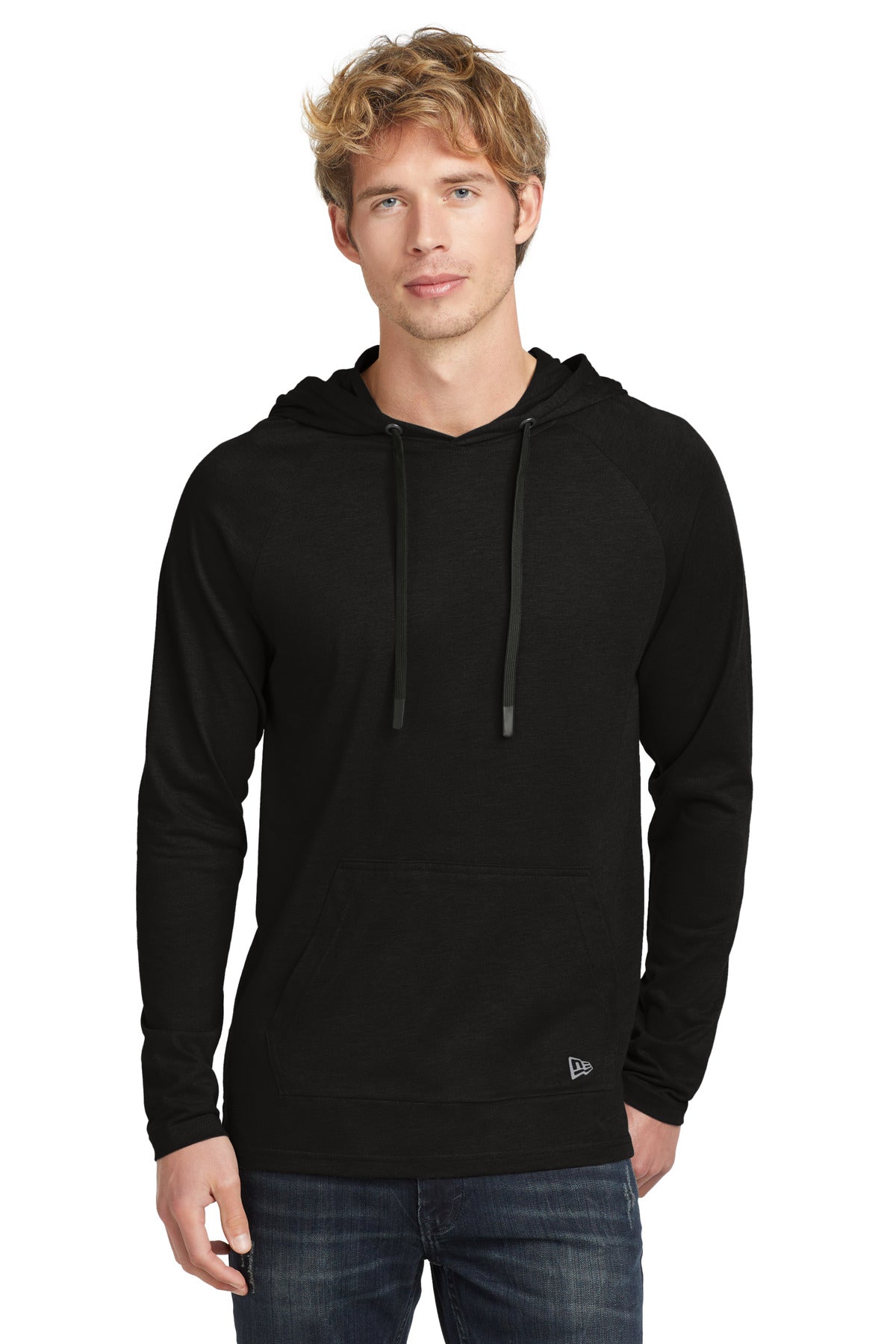 Custom Black Solid Tri-Blend Hoodie NEA137, personalized by SanCanDo Swag in Argyle, TX