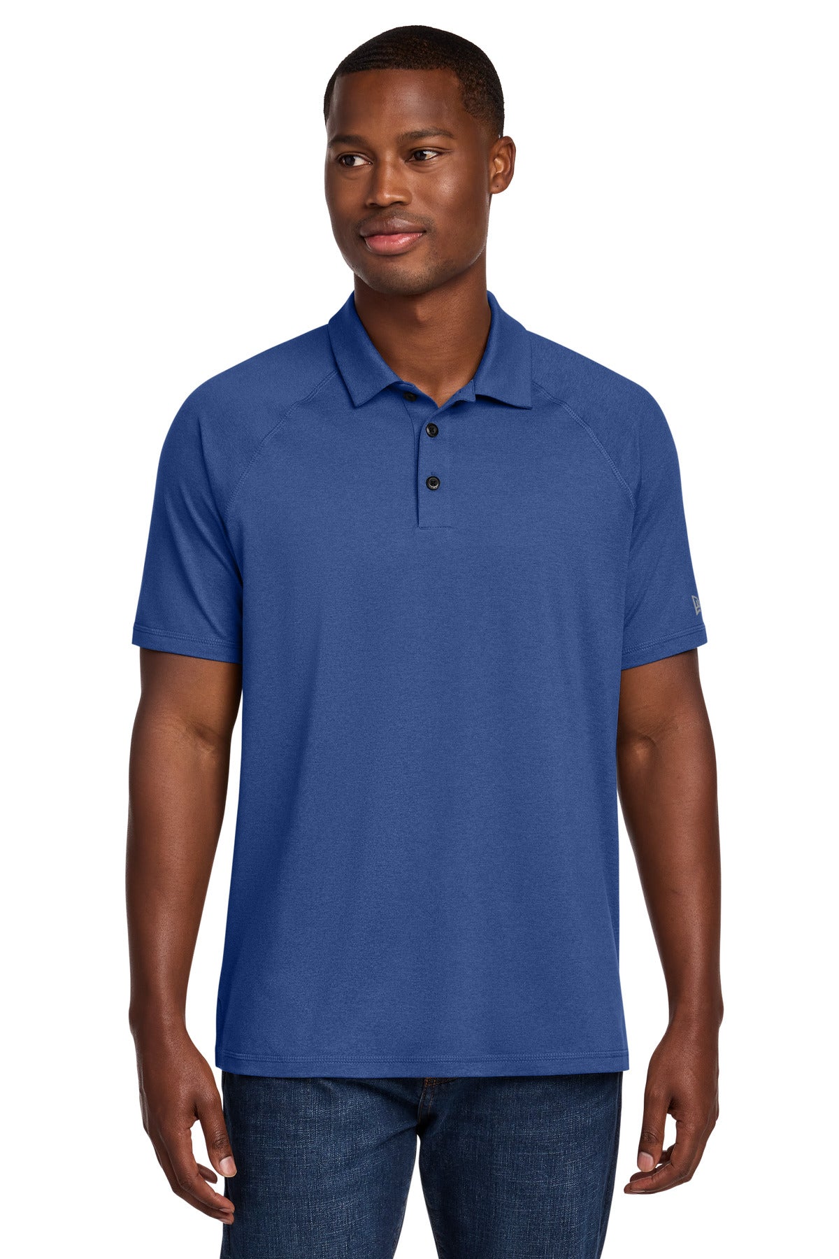 Custom Royal Heather Power Polo NEA225, personalized by SanCanDo Swag in Argyle, TX