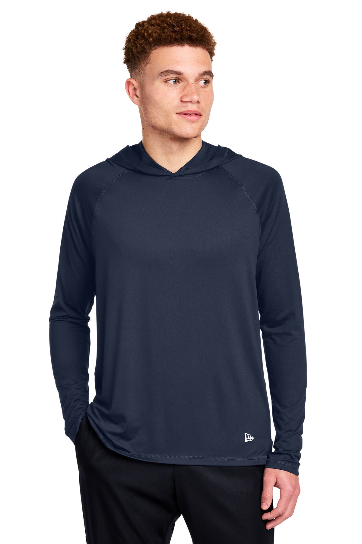 Custom True Navy Power Long Sleeve Hoodie NEA229, personalized by SanCanDo Swag in Argyle, TX