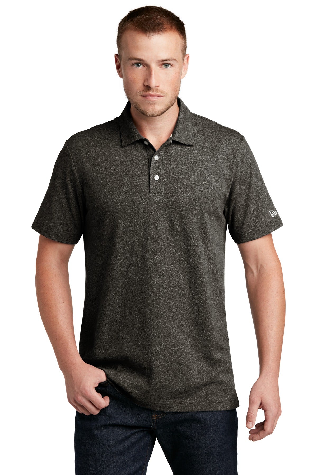 Custom Black Twist Slub Twist Polo NEA301, personalized by SanCanDo Swag in Argyle, TX