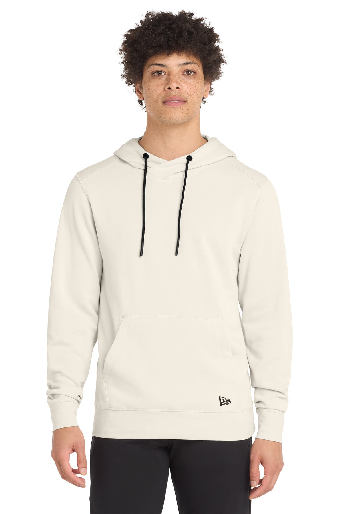 Custom Soft Beige Tri-Blend Fleece Pullover Hoodie NEA510, personalized by SanCanDo Swag in Argyle, TX
