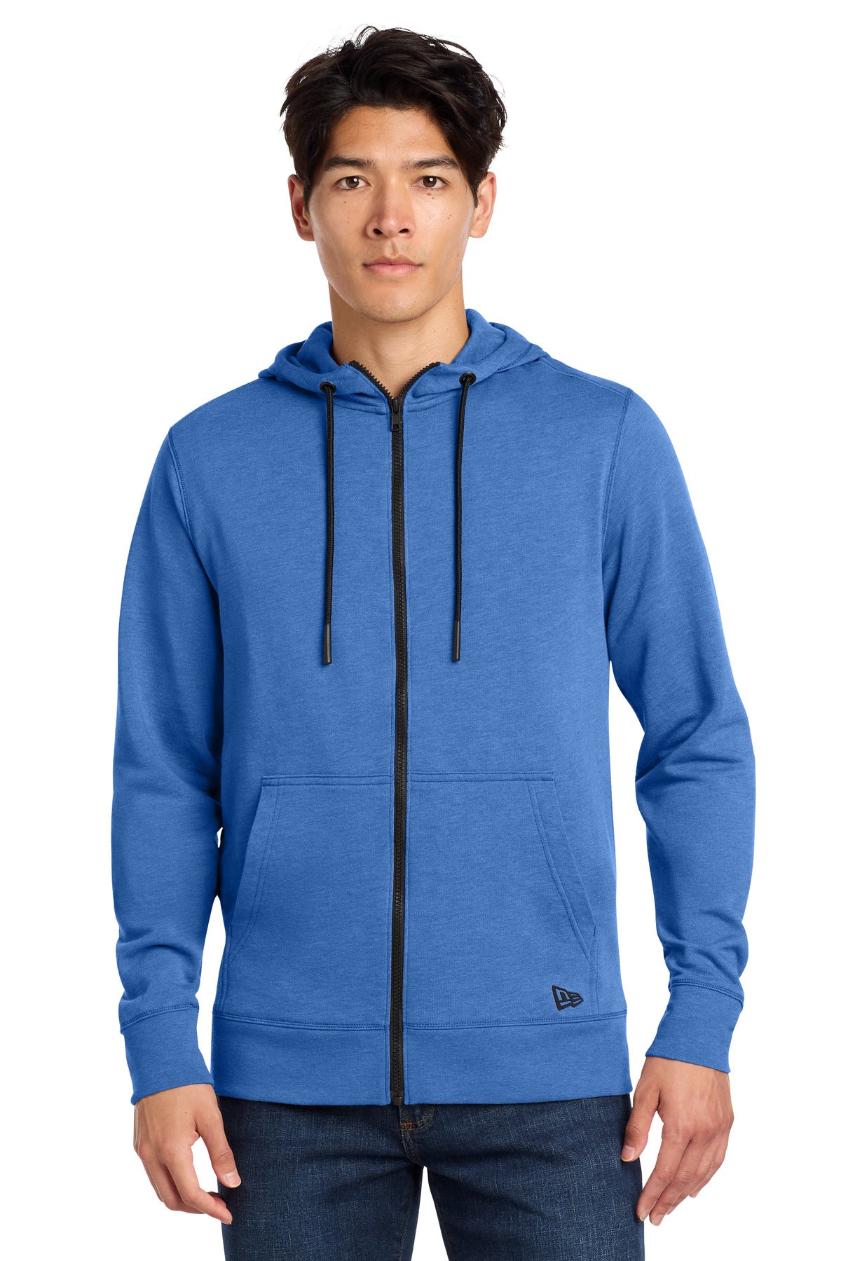 Custom Royal Heather Tri-Blend Fleece Full-Zip Hoodie NEA511, personalized by SanCanDo Swag in Argyle, TX
