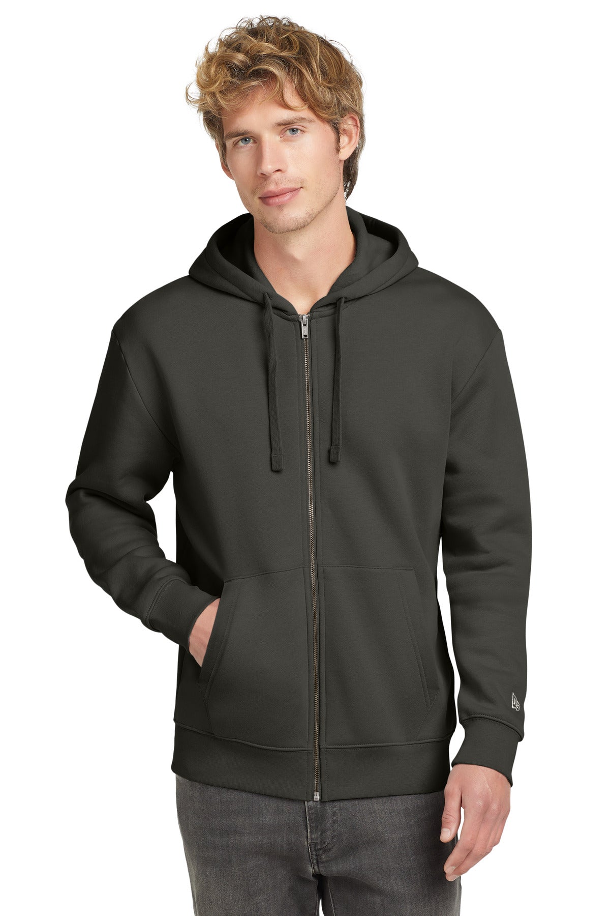 Custom Graphite Heritage Fleece Full-Zip Hoodie NEA526, personalized by SanCanDo Swag in Argyle, TX