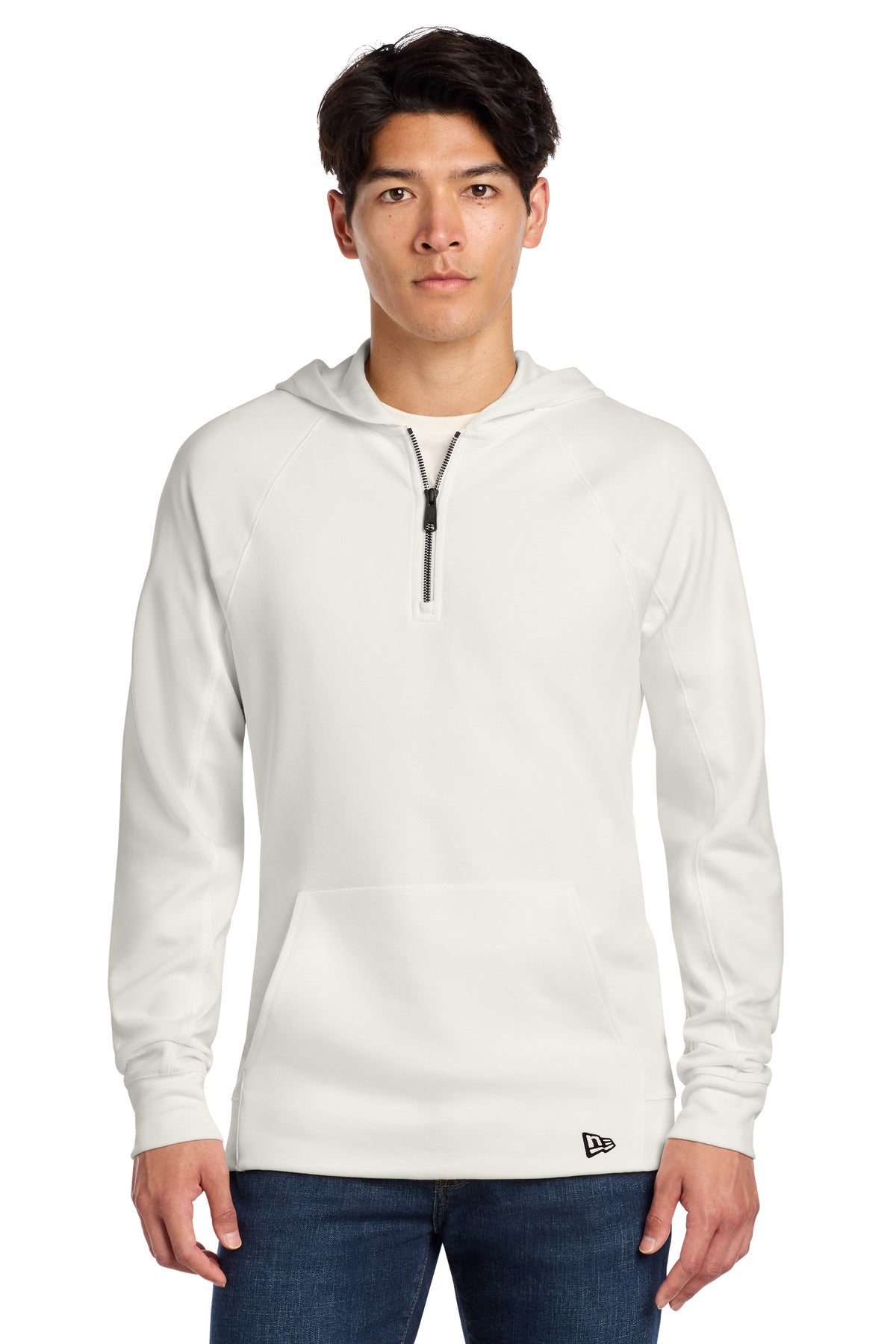 Custom Fan White STS 1/4-Zip Hoodie NEA541, personalized by SanCanDo Swag in Argyle, TX