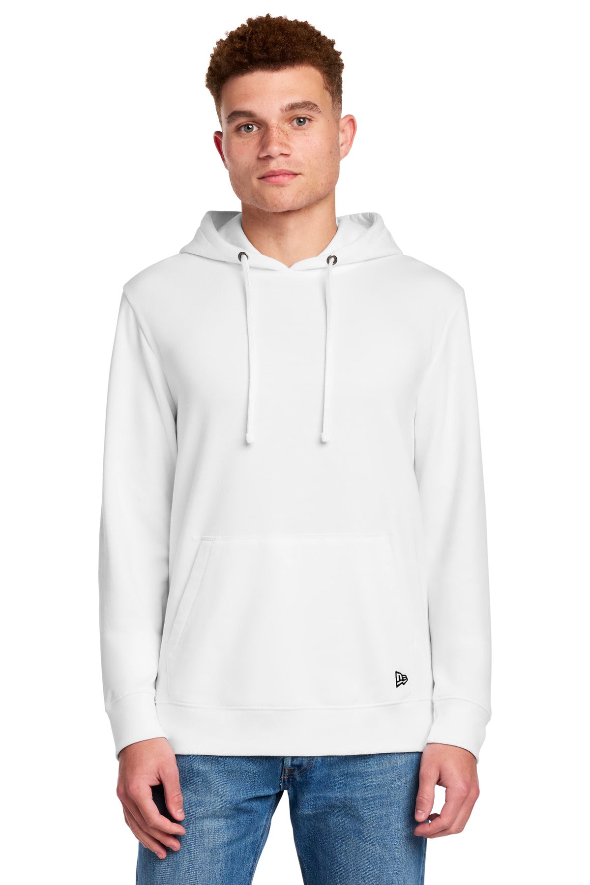 Custom White Comeback Fleece Pullover Hoodie NEA550, personalized by SanCanDo Swag in Argyle, TX
