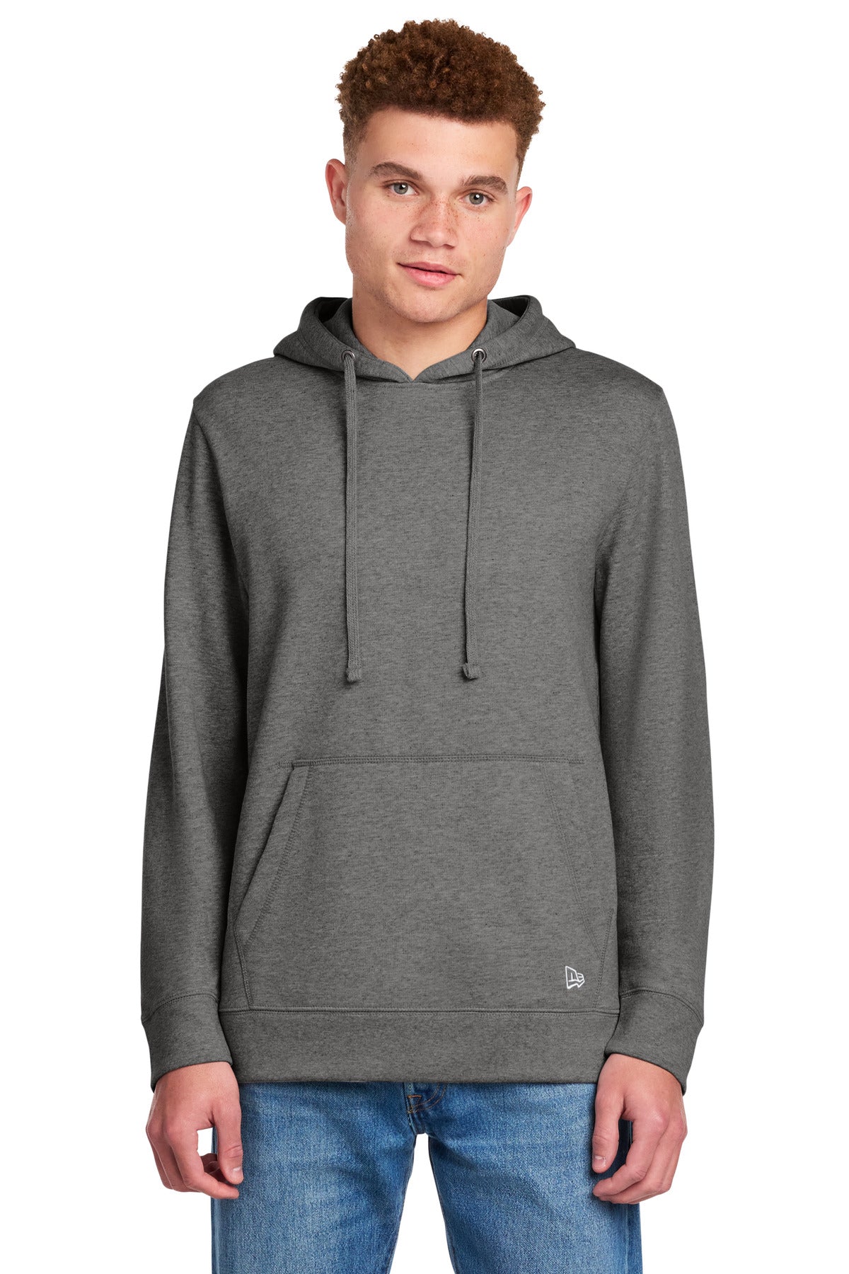 Custom Dark Heather Grey Comeback Fleece Pullover Hoodie NEA550, personalized by SanCanDo Swag in Argyle, TX