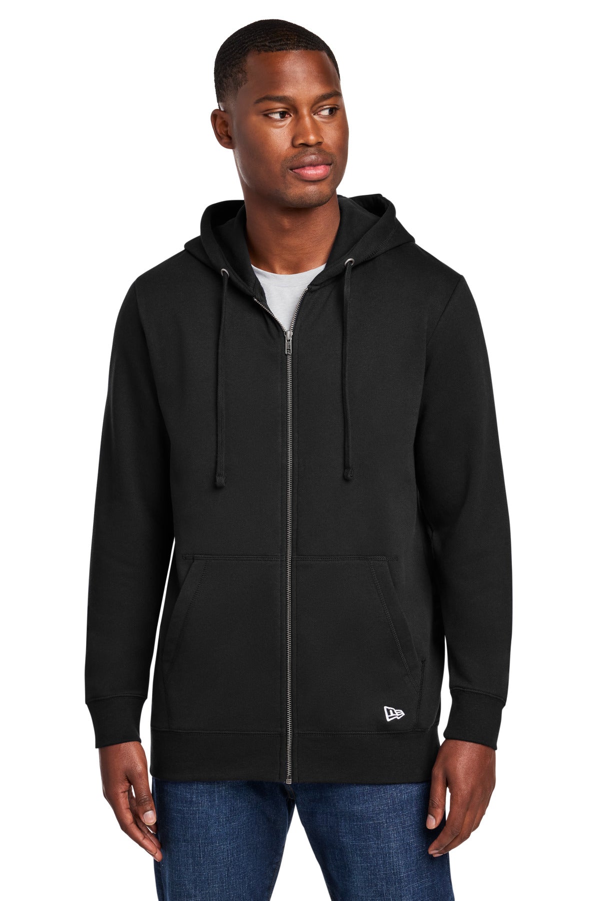 Custom Black Comeback Fleece Full-Zip Hoodie NEA551, personalized by SanCanDo Swag in Argyle, TX