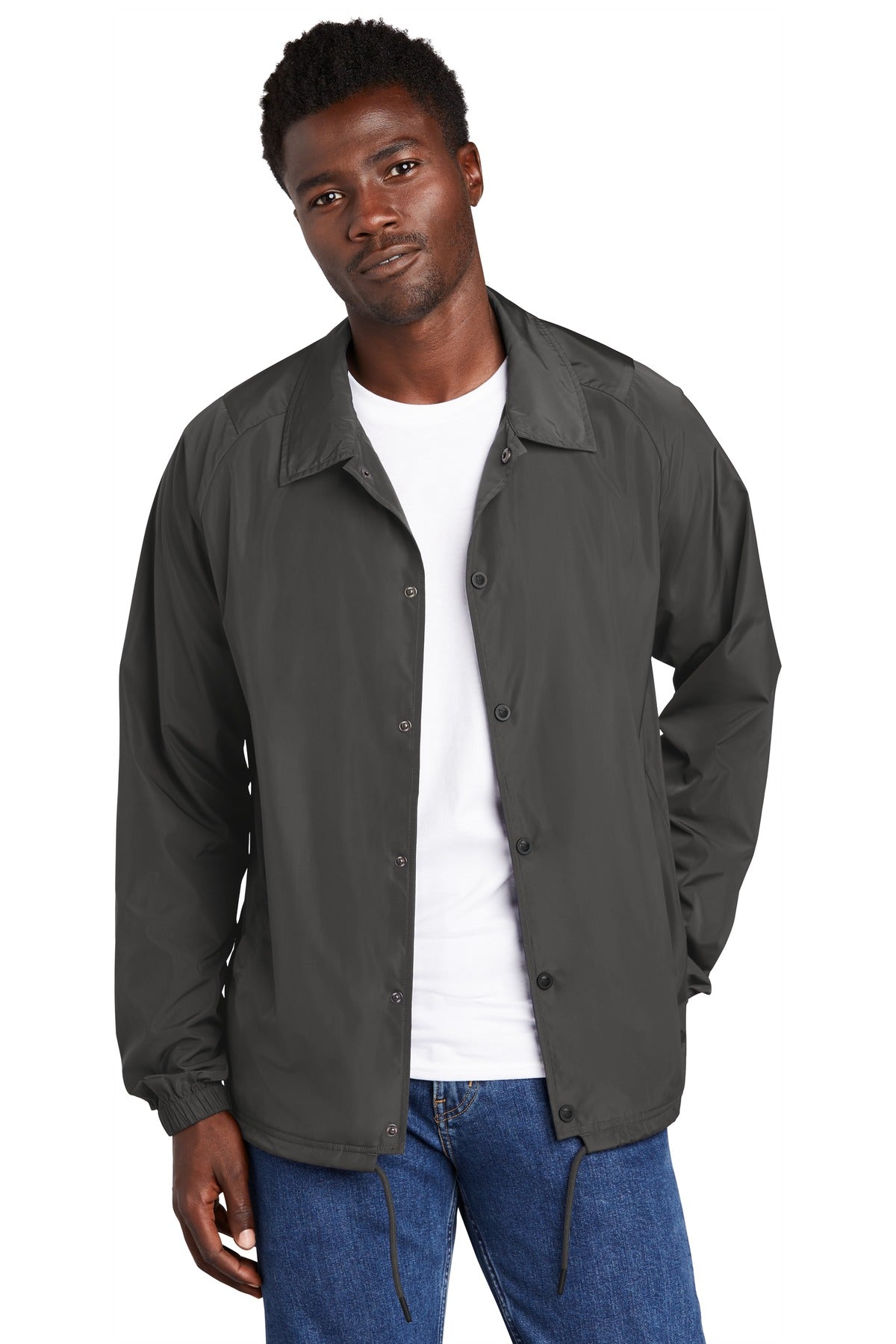 Custom Graphite Coaches Jacket NEA601, personalized by SanCanDo Swag in Argyle, TX