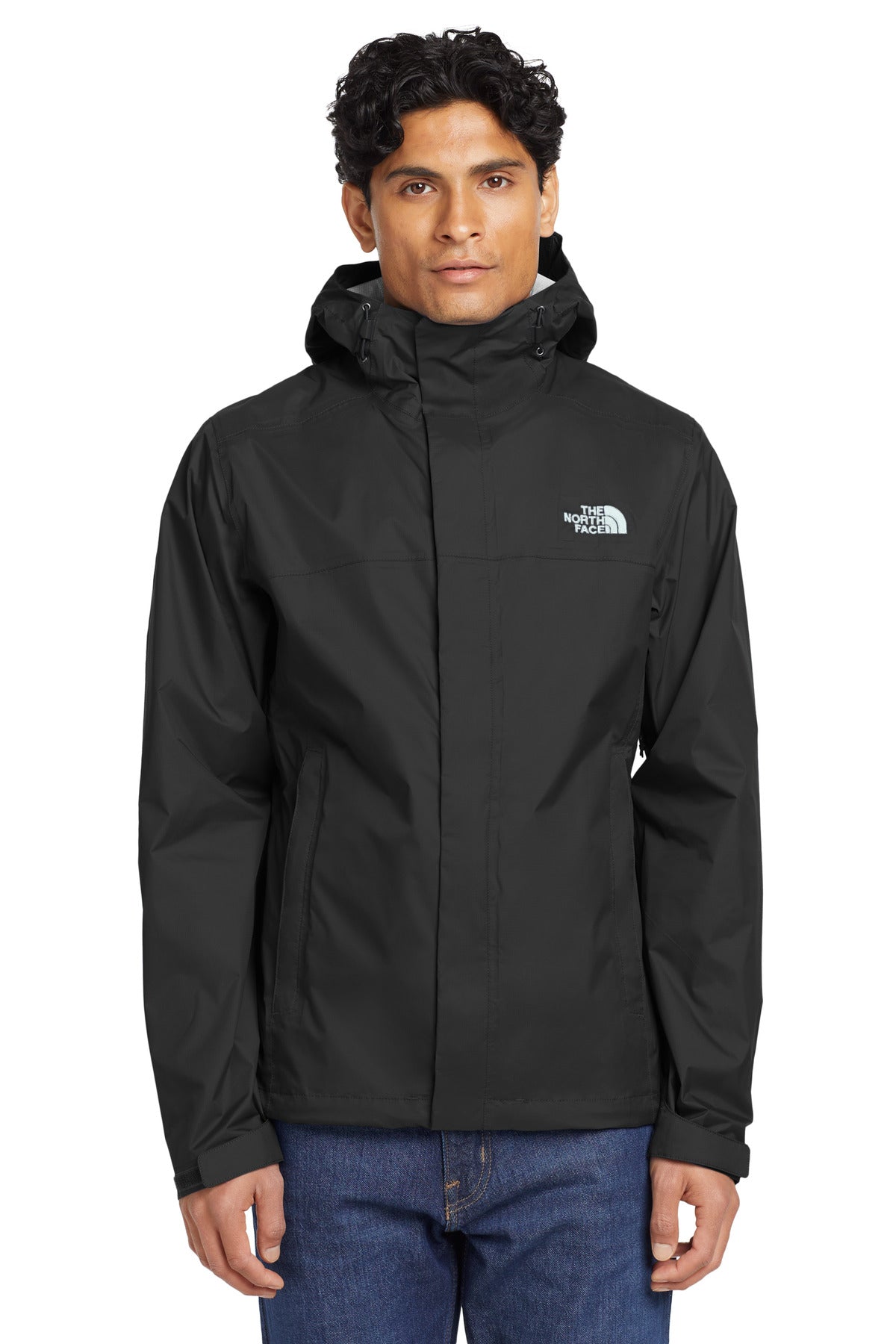 Custom TNF Black DryVent Rain Jacket NF0A3LH4, personalized by SanCanDo Swag in Argyle, TX