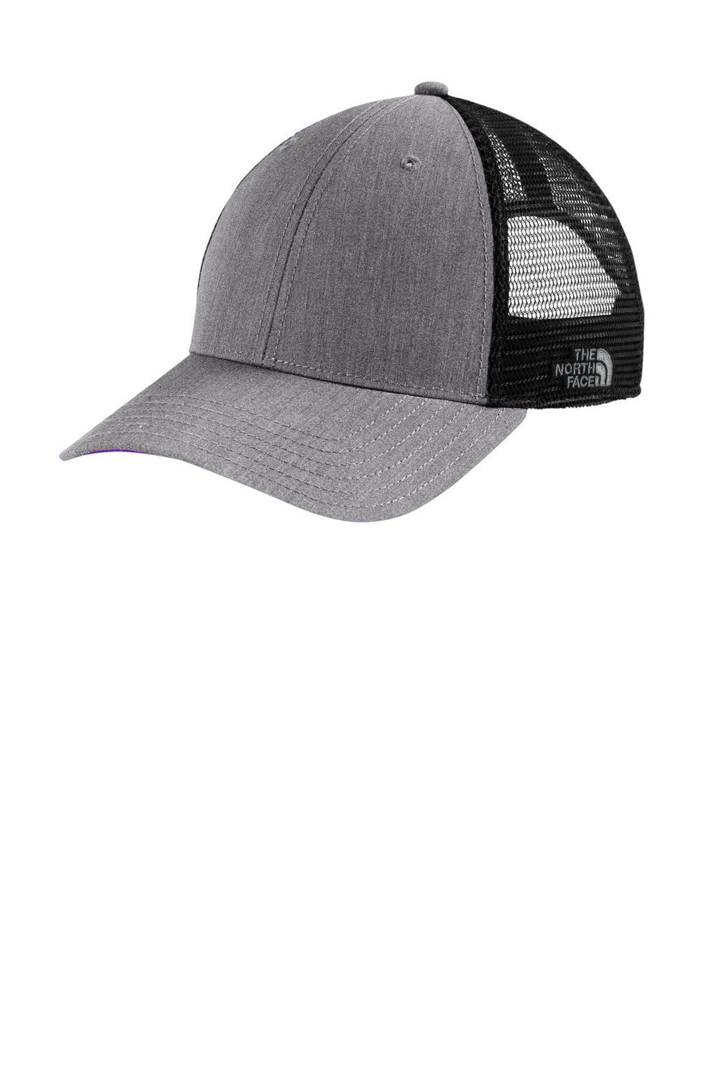 Custom TNF Medium Grey Heather/ TNF Black Ultimate Trucker Cap NF0A4VUA, personalized by SanCanDo Swag in Argyle, TX