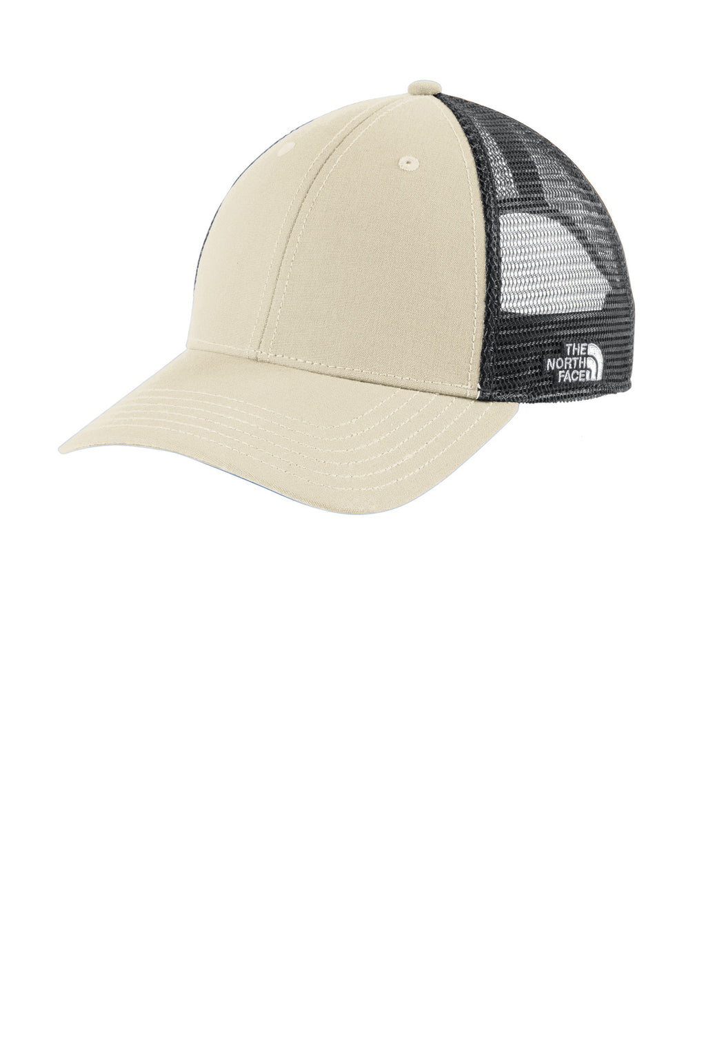 Custom Vintage White/ Asphalt Grey Ultimate Trucker Cap NF0A4VUA, personalized by SanCanDo Swag in Argyle, TX