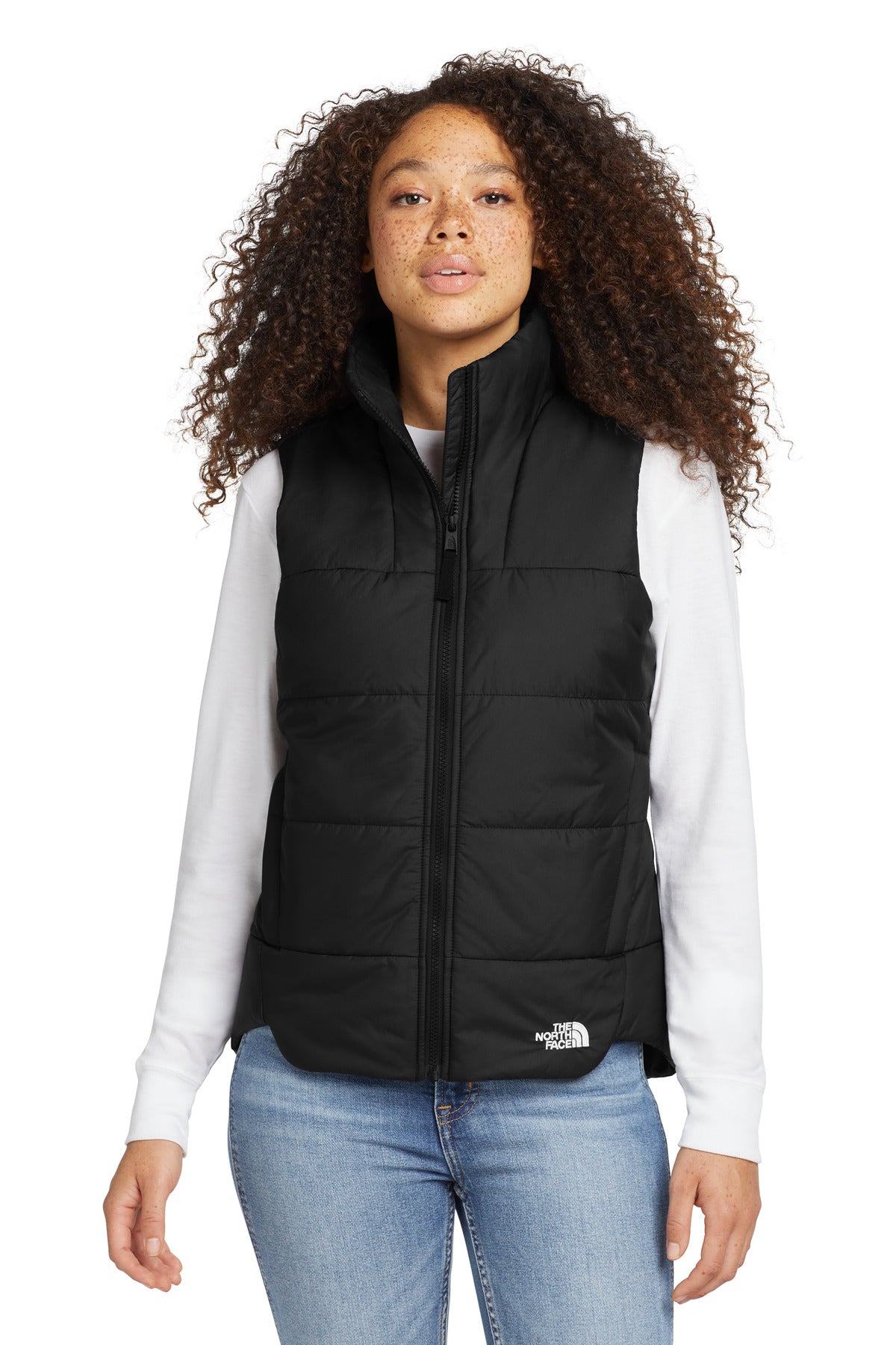 Custom TNF Black Women's Everyday Insulated Vest NF0A529Q, personalized by SanCanDo Swag in Argyle, TX