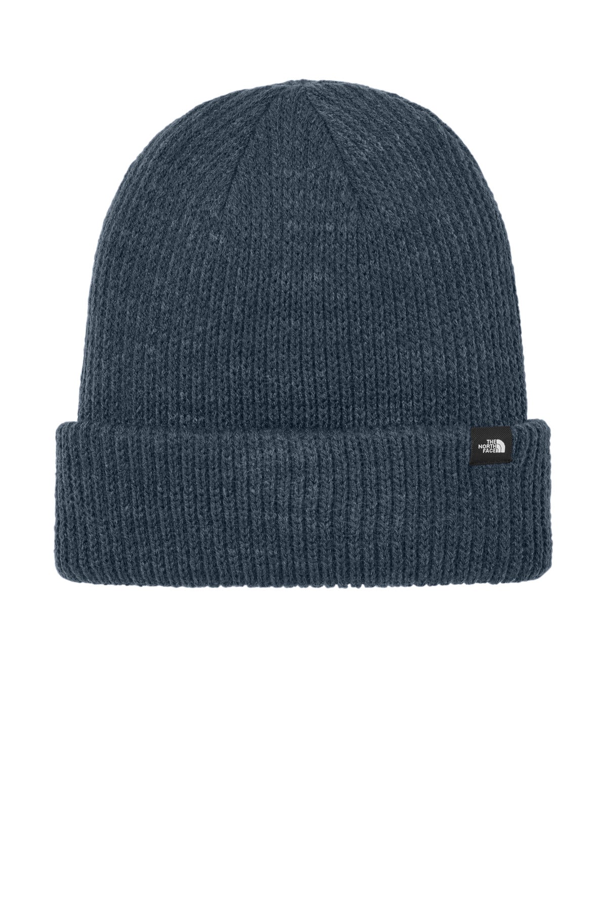 Custom Urban Navy Heather Truckstop Beanie NF0A5FXY, personalized by SanCanDo Swag in Argyle, TX