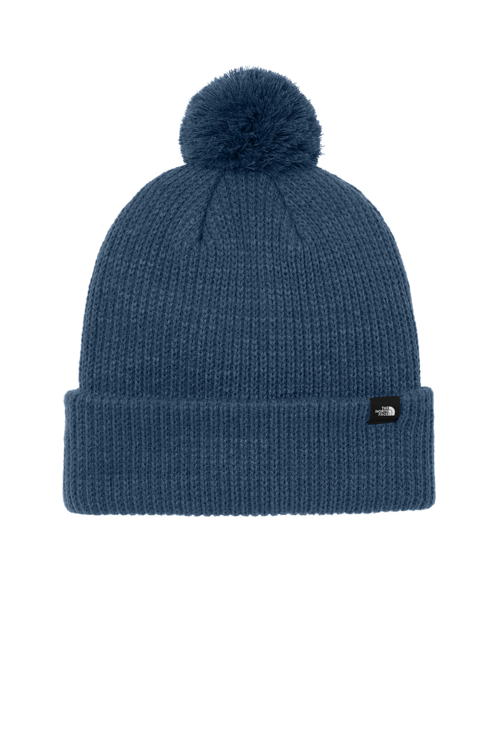 Custom Shady Blue Pom Beanie NF0A7RGI, personalized by SanCanDo Swag in Argyle, TX