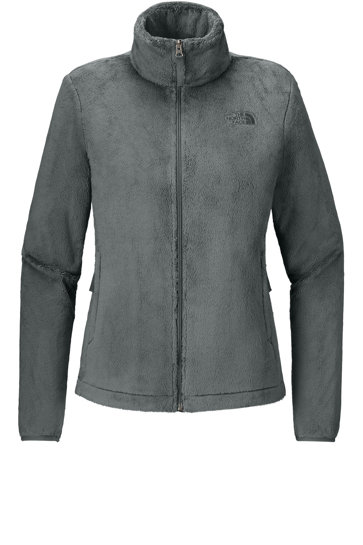 Custom Smoked Pearl Grey Women's Osito Fleece Jacket NF0A7UQJ, personalized by SanCanDo Swag in Argyle, TX