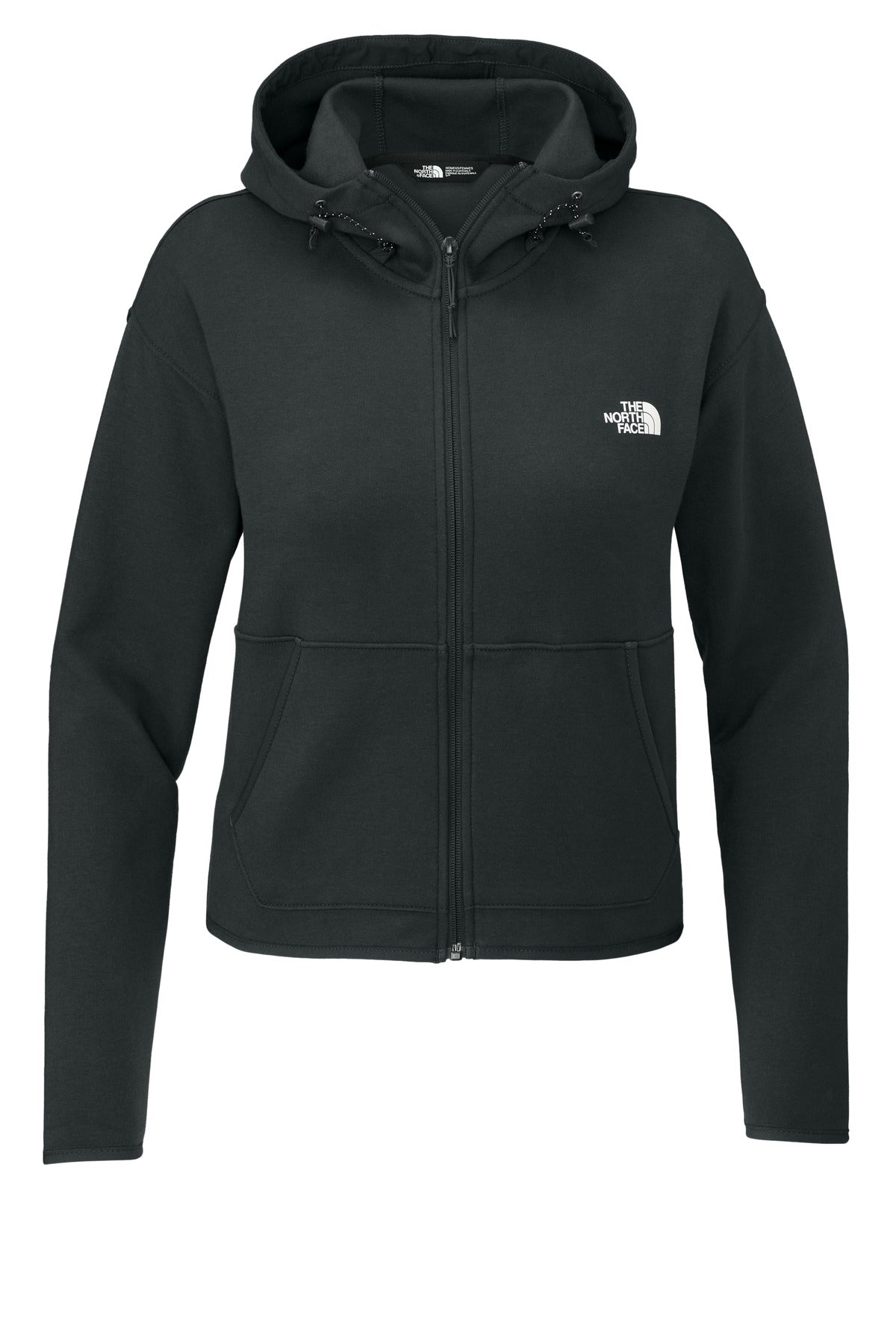 Custom Asphalt Grey Women's Double-Knit Full-Zip Hoodie NF0A8BUT, personalized by SanCanDo Swag in Argyle, TX