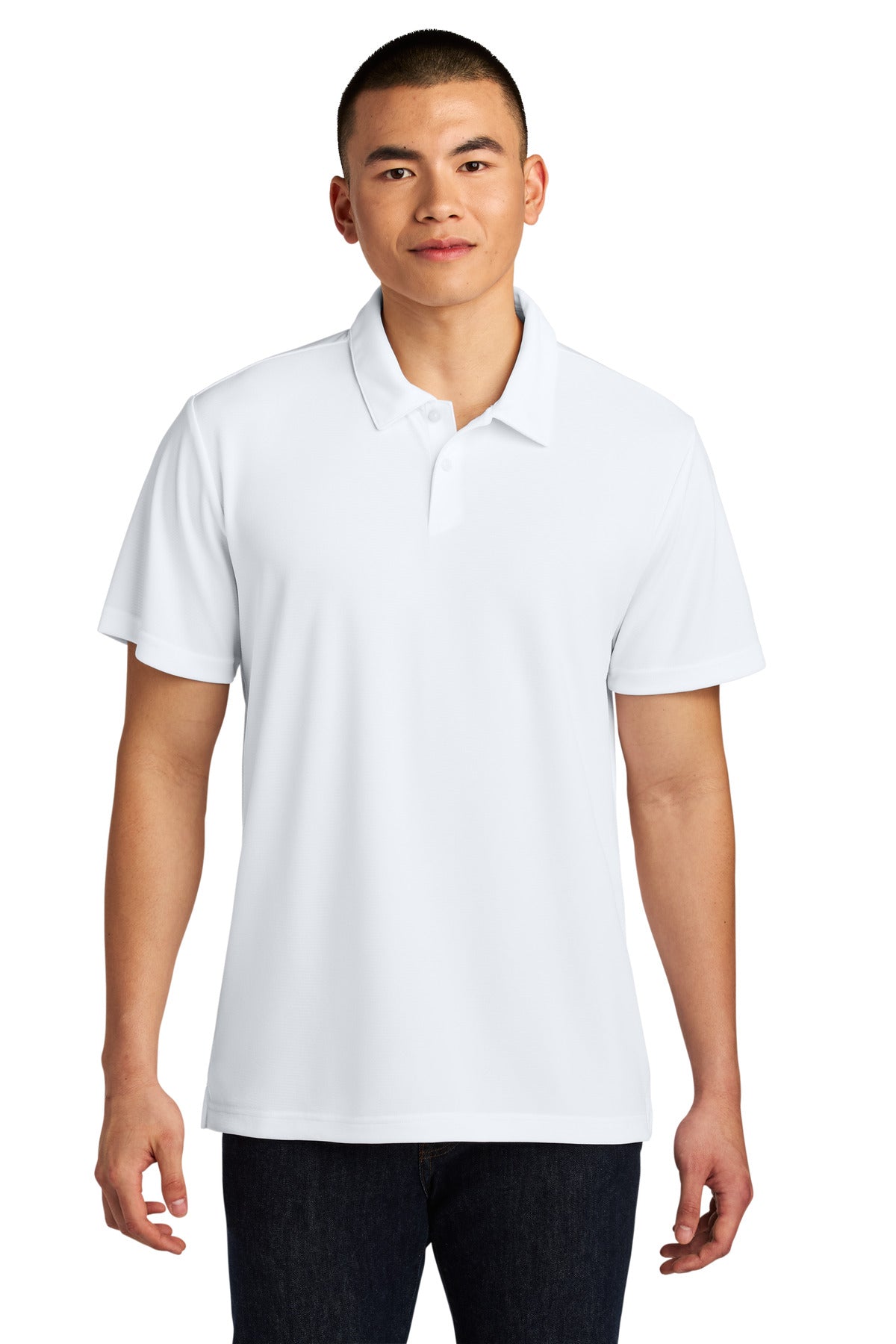 Custom TNF White Ambition Polo NF0A8ENM, personalized by SanCanDo Swag in Argyle, TX