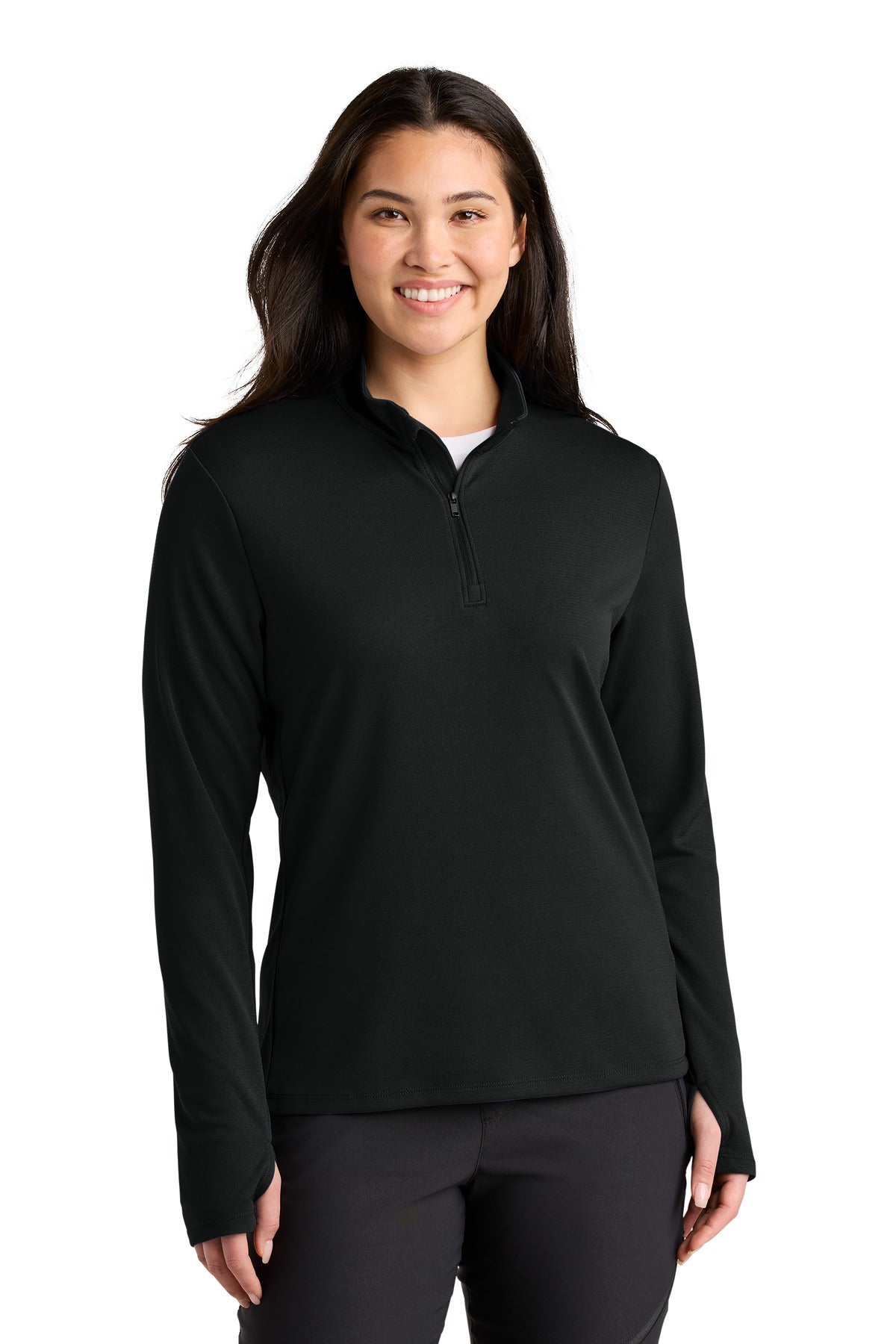 Custom TNF Black Women's Ambition 1/4-Zip NF0A8ENQ, personalized by SanCanDo Swag in Argyle, TX