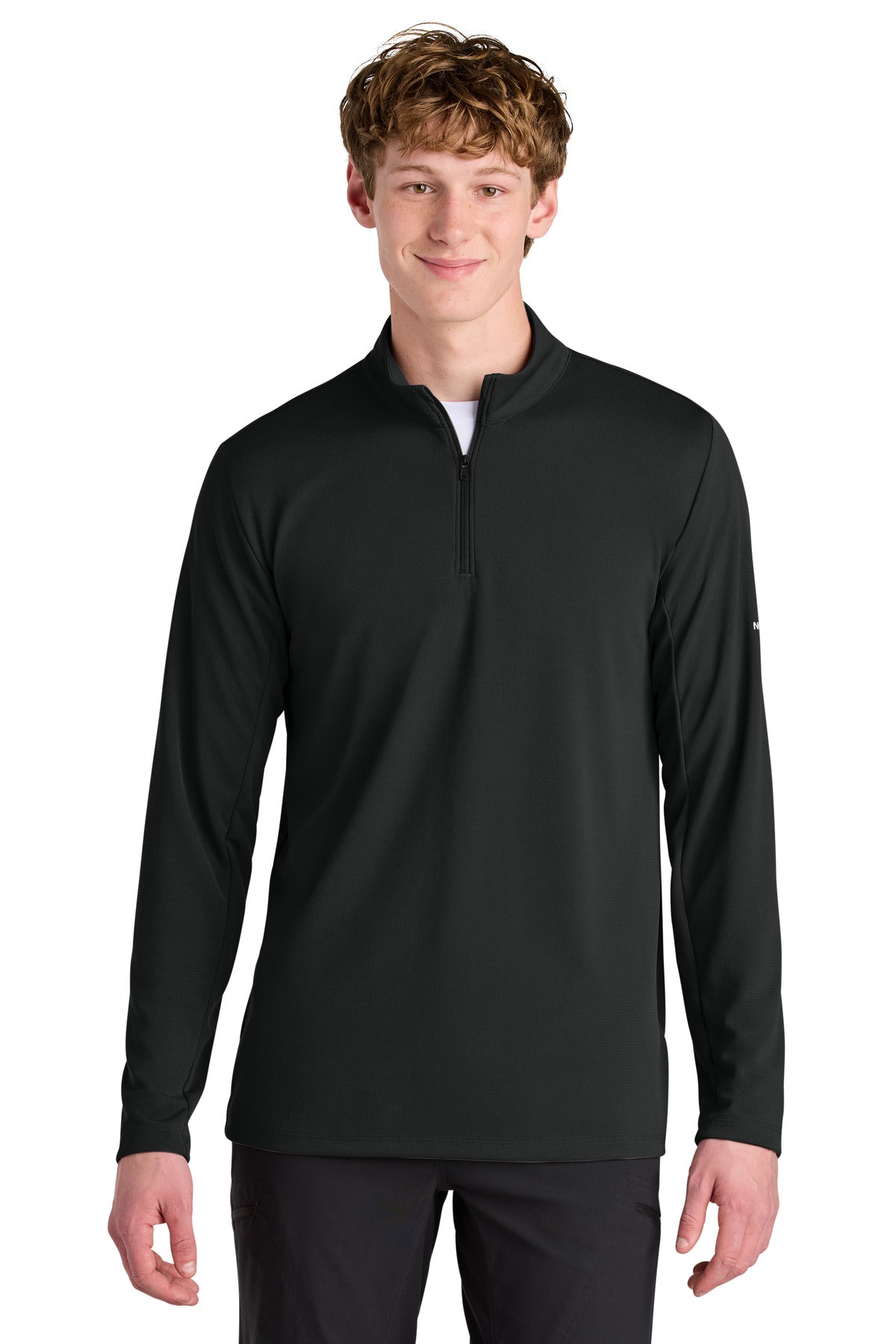 Custom TNF Black Ambition 1/4-Zip NF0A8ENR, personalized by SanCanDo Swag in Argyle, TX