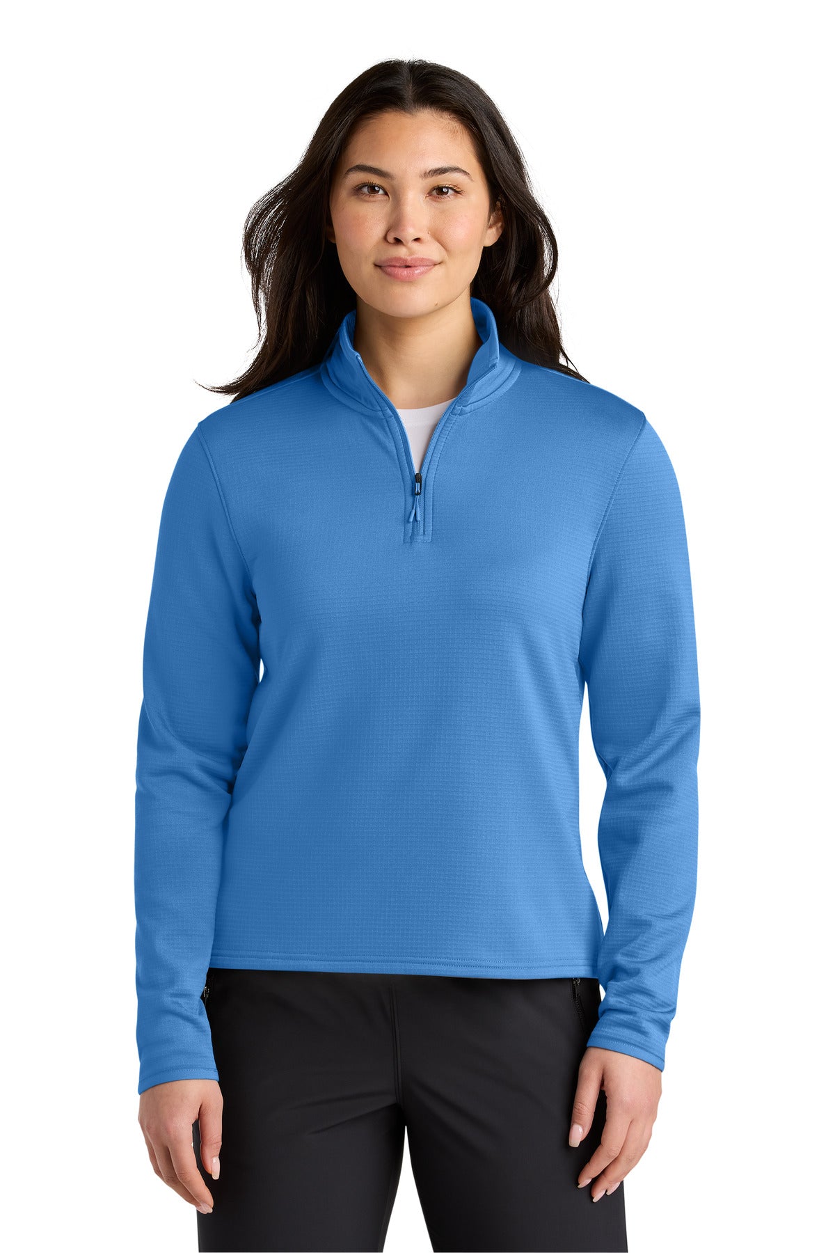 Custom Marina Blue Women's Aim 1/4-Zip Fleece NF0A8FQK, personalized by SanCanDo Swag in Argyle, TX