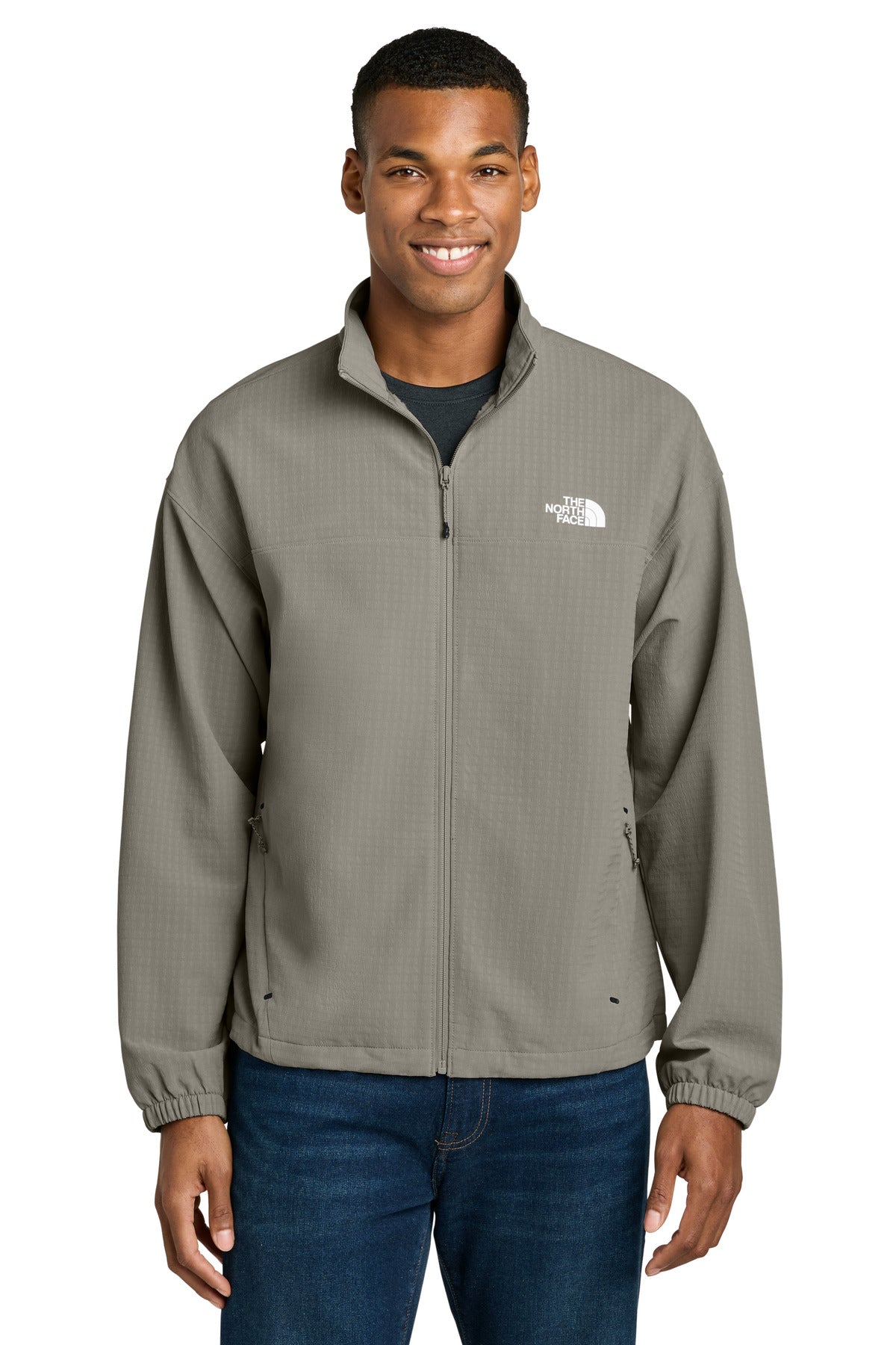 Custom Stone Slab Grey Mountain Horizon Jacket NF0A8GE2, personalized by SanCanDo Swag in Argyle, TX