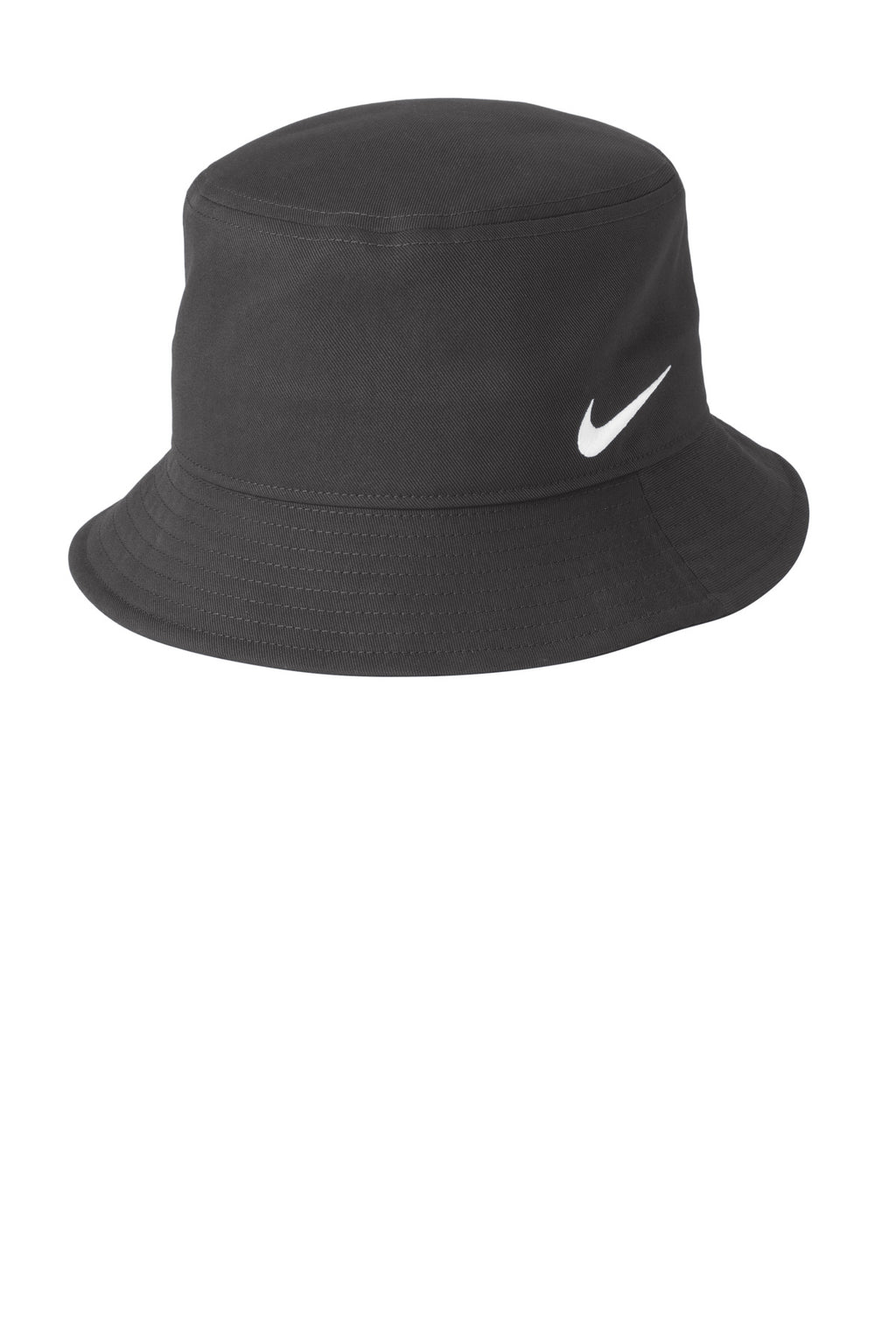 Custom Anthracite Swoosh Bucket Hat NKBFN6319, personalized by SanCanDo Swag in Argyle, TX