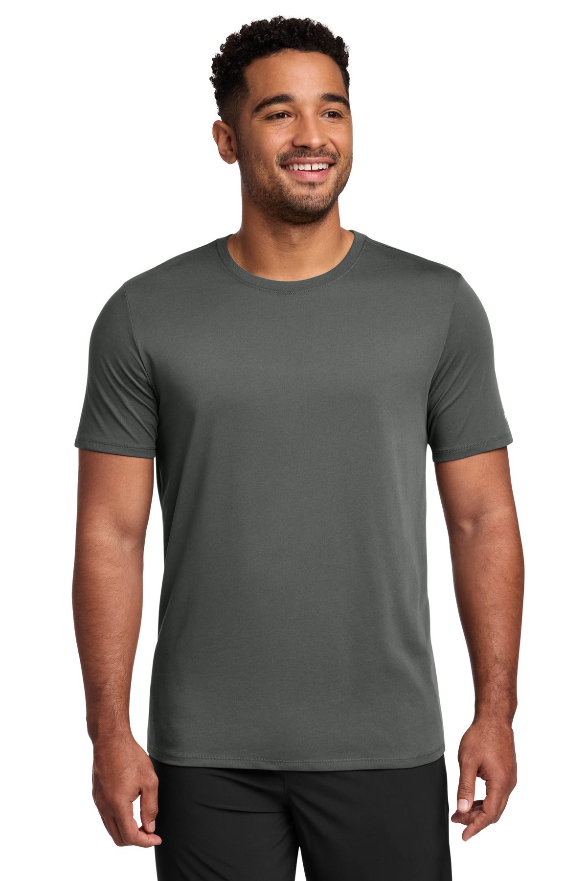 Custom Anthracite Dri-FIT Cotton/Poly Tee NKBQ5231, personalized by SanCanDo Swag in Argyle, TX
