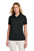 Custom Black Women's Dry Essential Solid Polo NKBV6043, personalized by SanCanDo Swag in Argyle, TX
