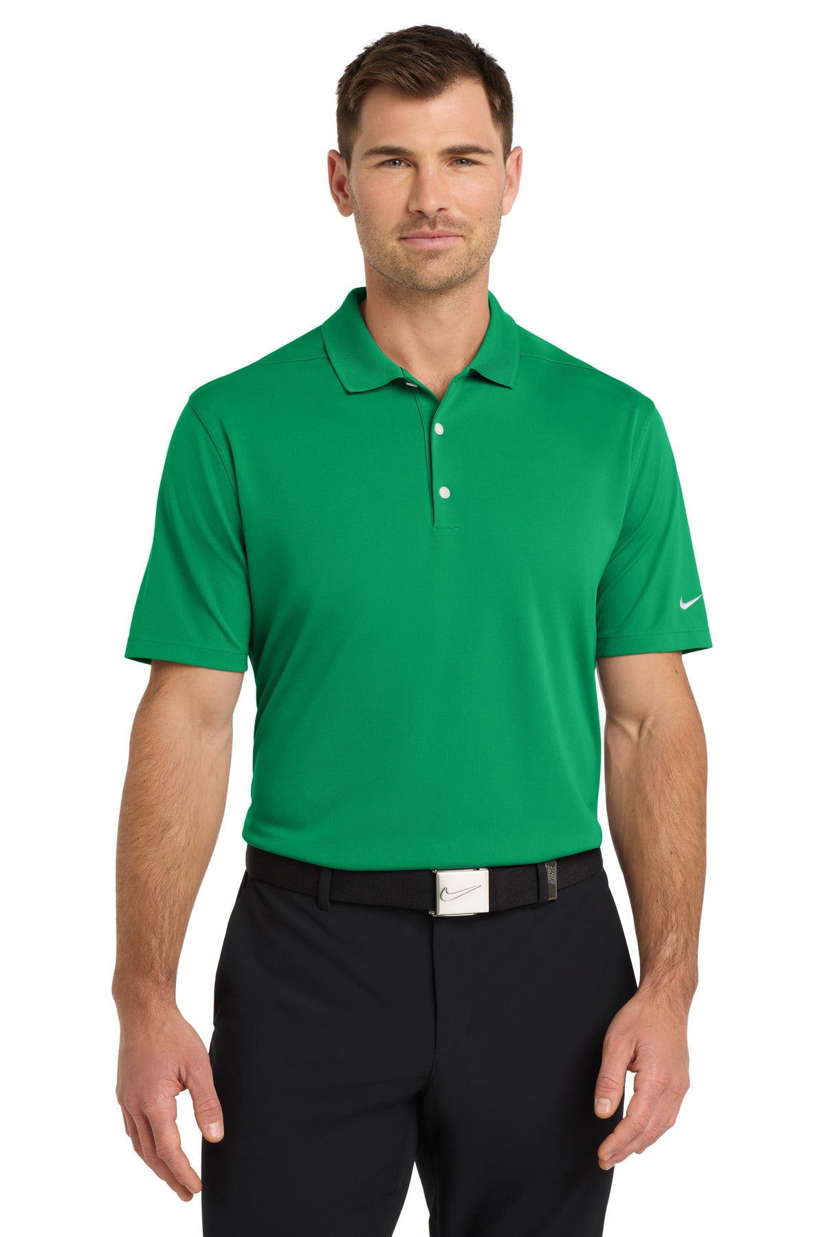Custom Lucid Green Dri-FIT Micro Pique 2.0 Polo NKDC1963, personalized by SanCanDo Swag in Argyle, TX