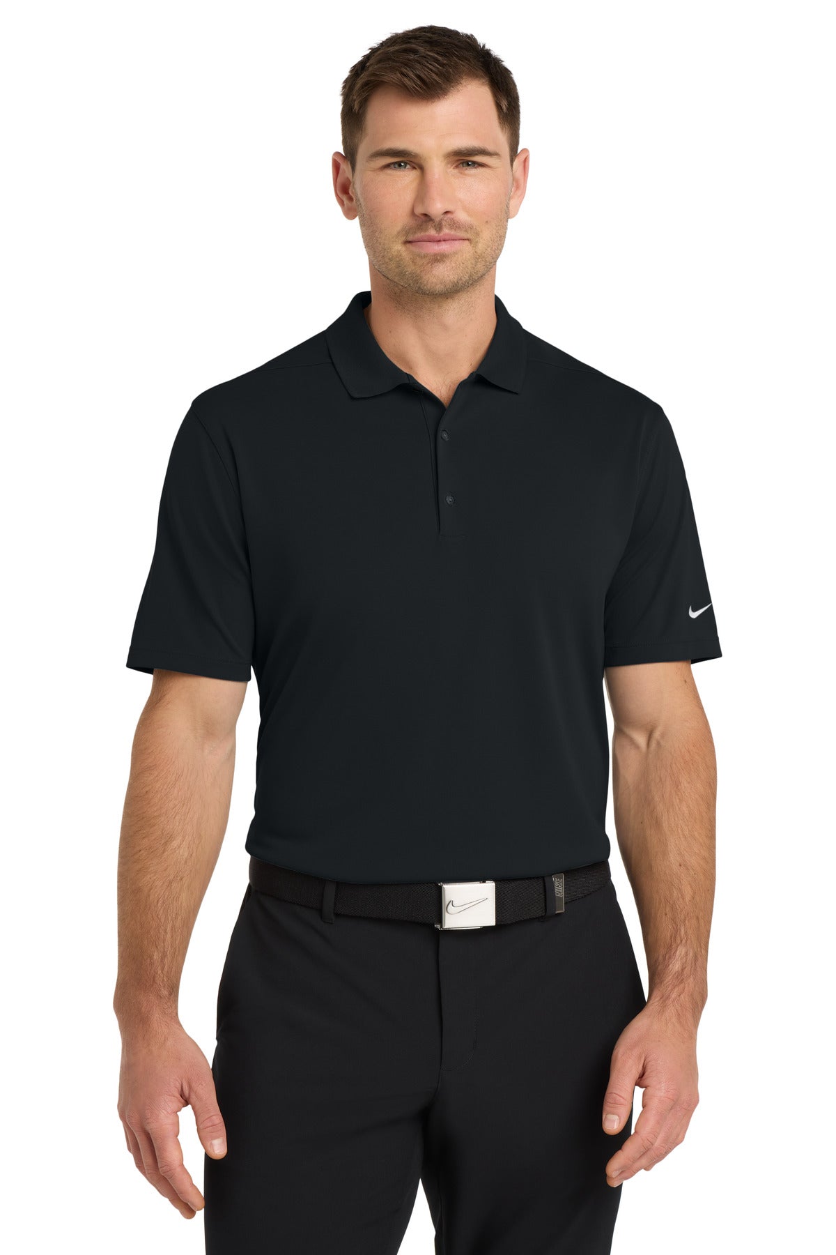 Custom Black Dri-FIT Micro Pique 2.0 Polo NKDC1963, personalized by SanCanDo Swag in Argyle, TX