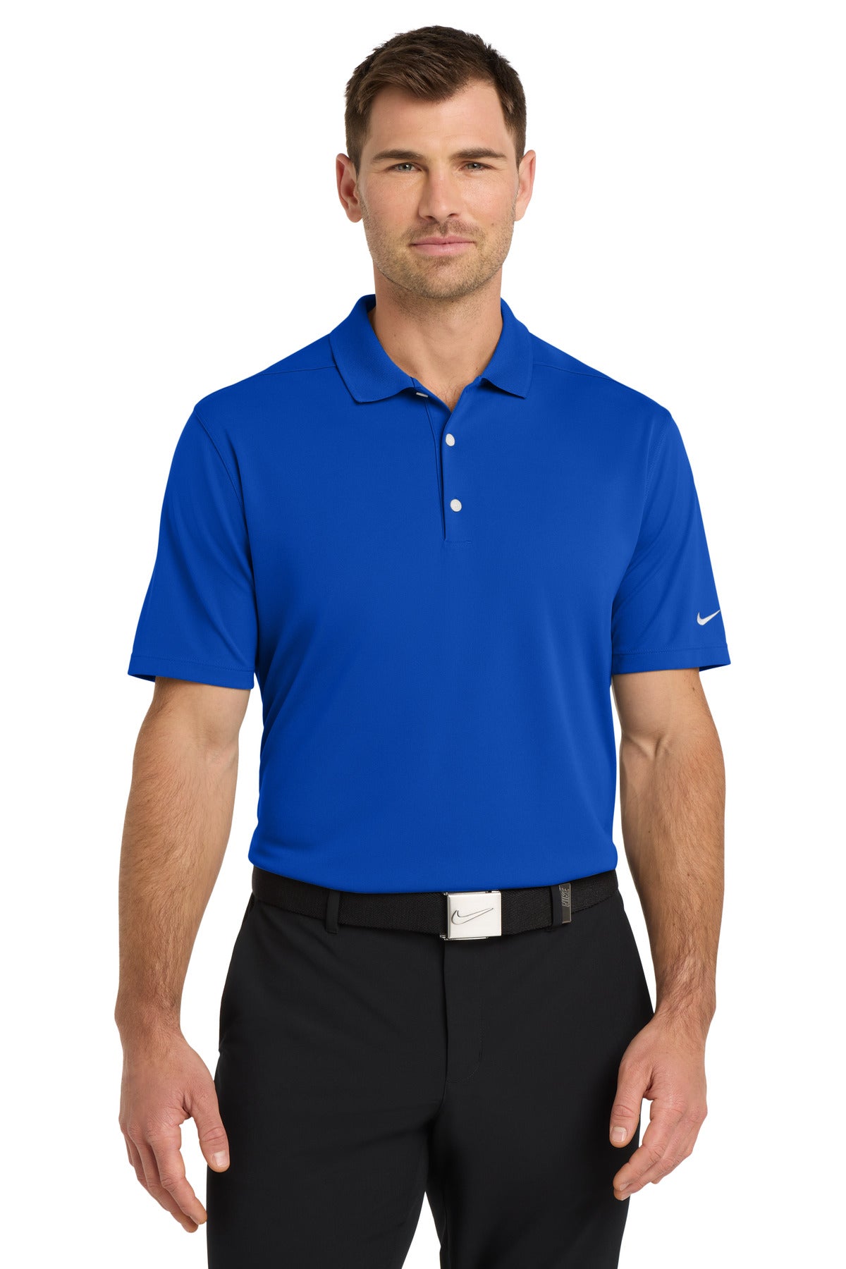 Custom Game Royal Dri-FIT Micro Pique 2.0 Polo NKDC1963, personalized by SanCanDo Swag in Argyle, TX