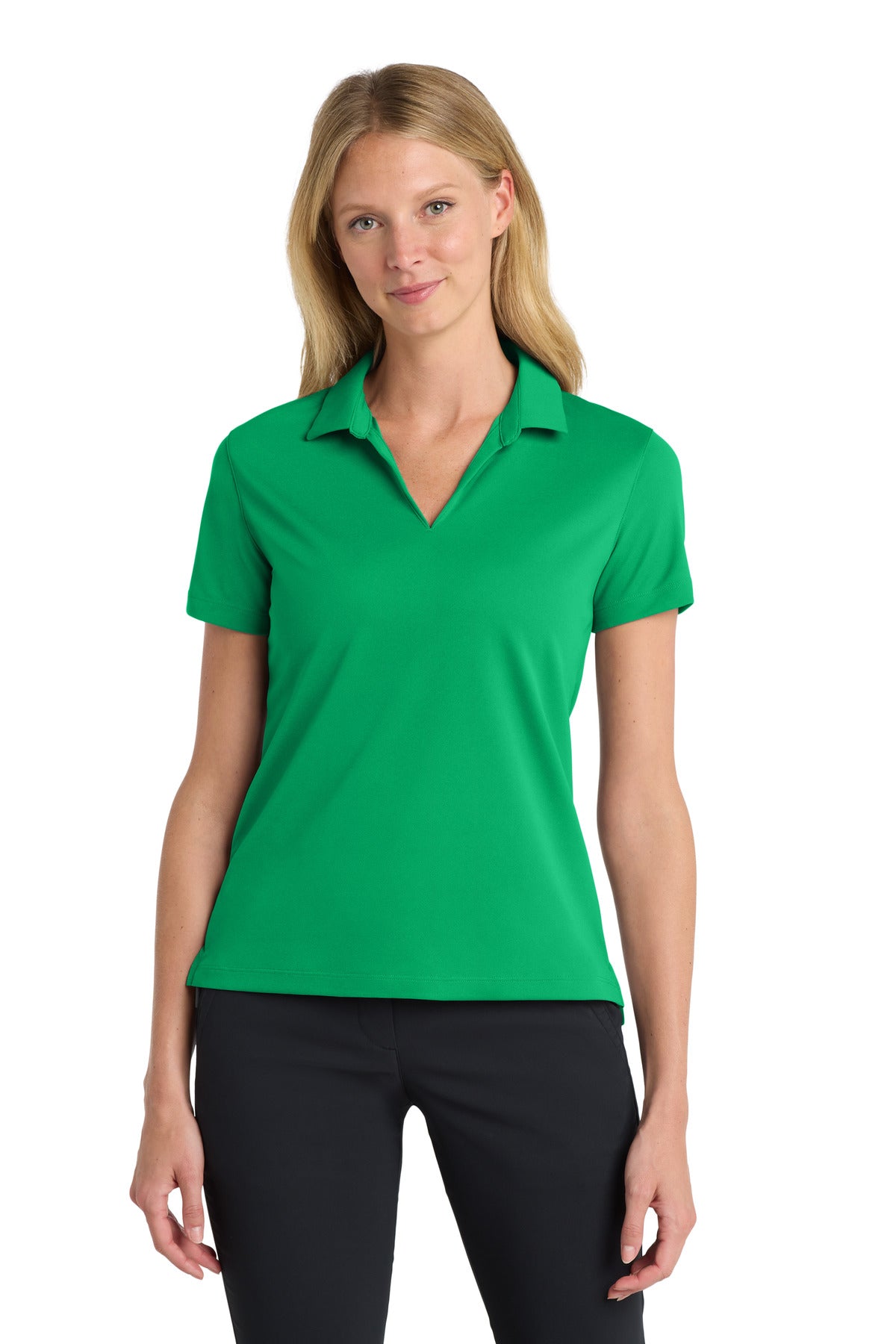 Custom Lucid Green Women's Dri-FIT Micro Pique 2.0 Polo NKDC1991, personalized by SanCanDo Swag in Argyle, TX