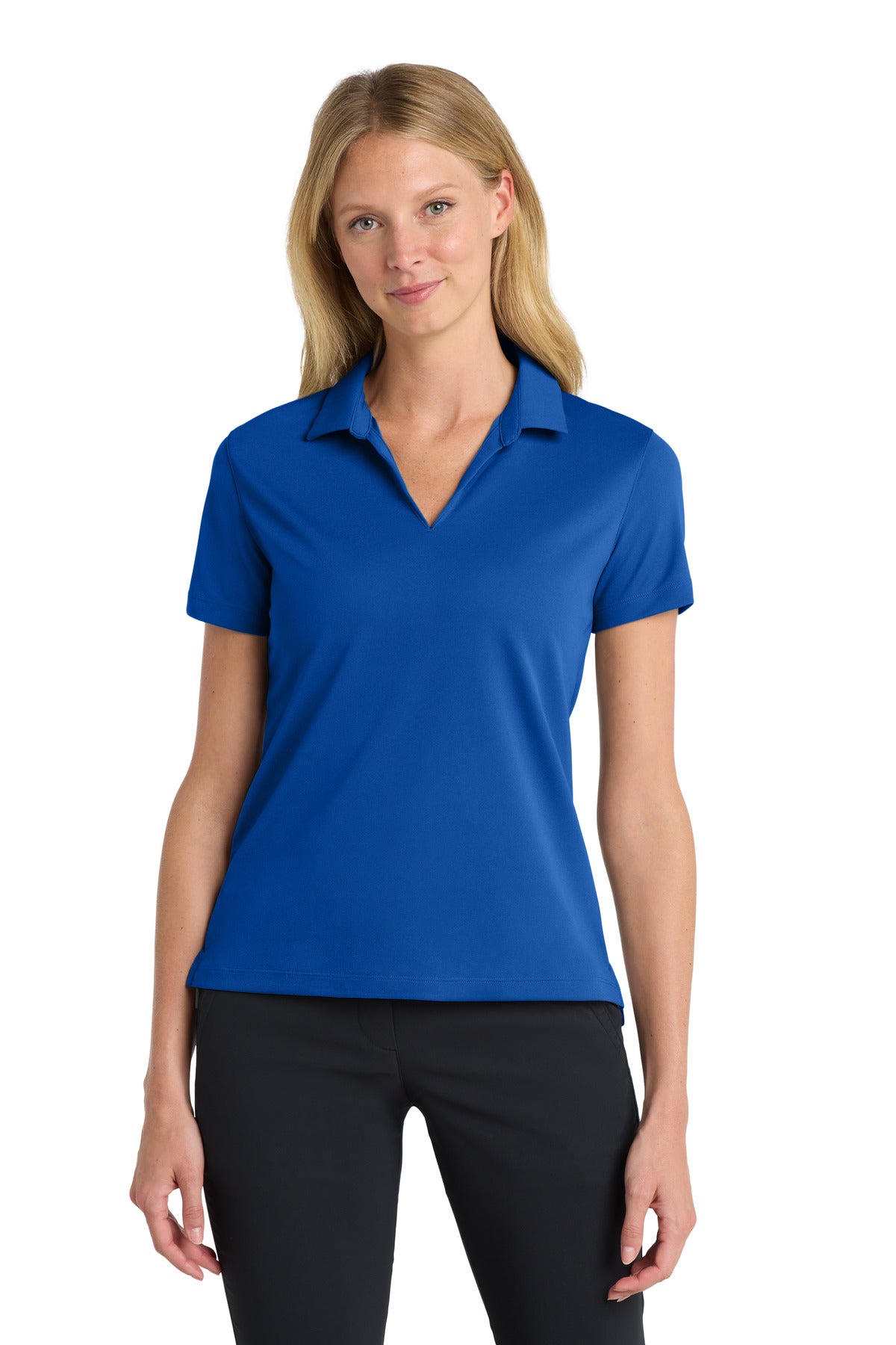 Custom Game Royal Women's Dri-FIT Micro Pique 2.0 Polo NKDC1991, personalized by SanCanDo Swag in Argyle, TX