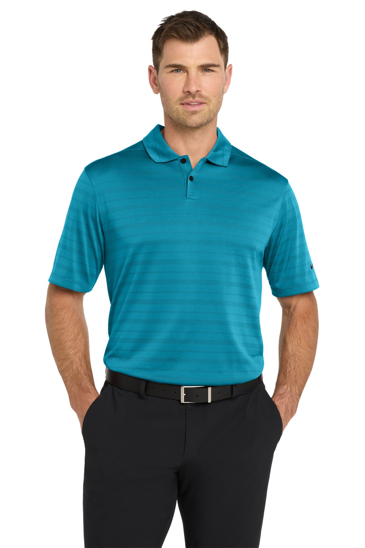 Custom Marina Dri-FIT Vapor Jacquard Polo NKDC2115, personalized by SanCanDo Swag in Argyle, TX