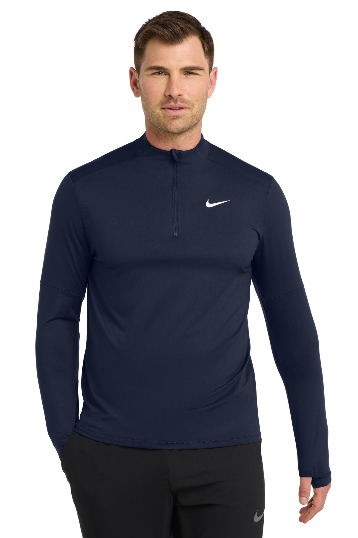 Custom Navy Dri-FIT Element 1/2-Zip Top NKDH4949, personalized by SanCanDo Swag in Argyle, TX