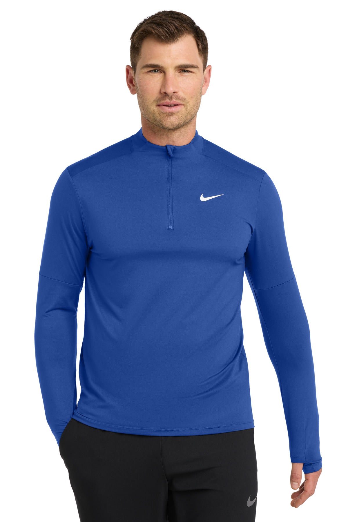 Custom Royal Dri-FIT Element 1/2-Zip Top NKDH4949, personalized by SanCanDo Swag in Argyle, TX