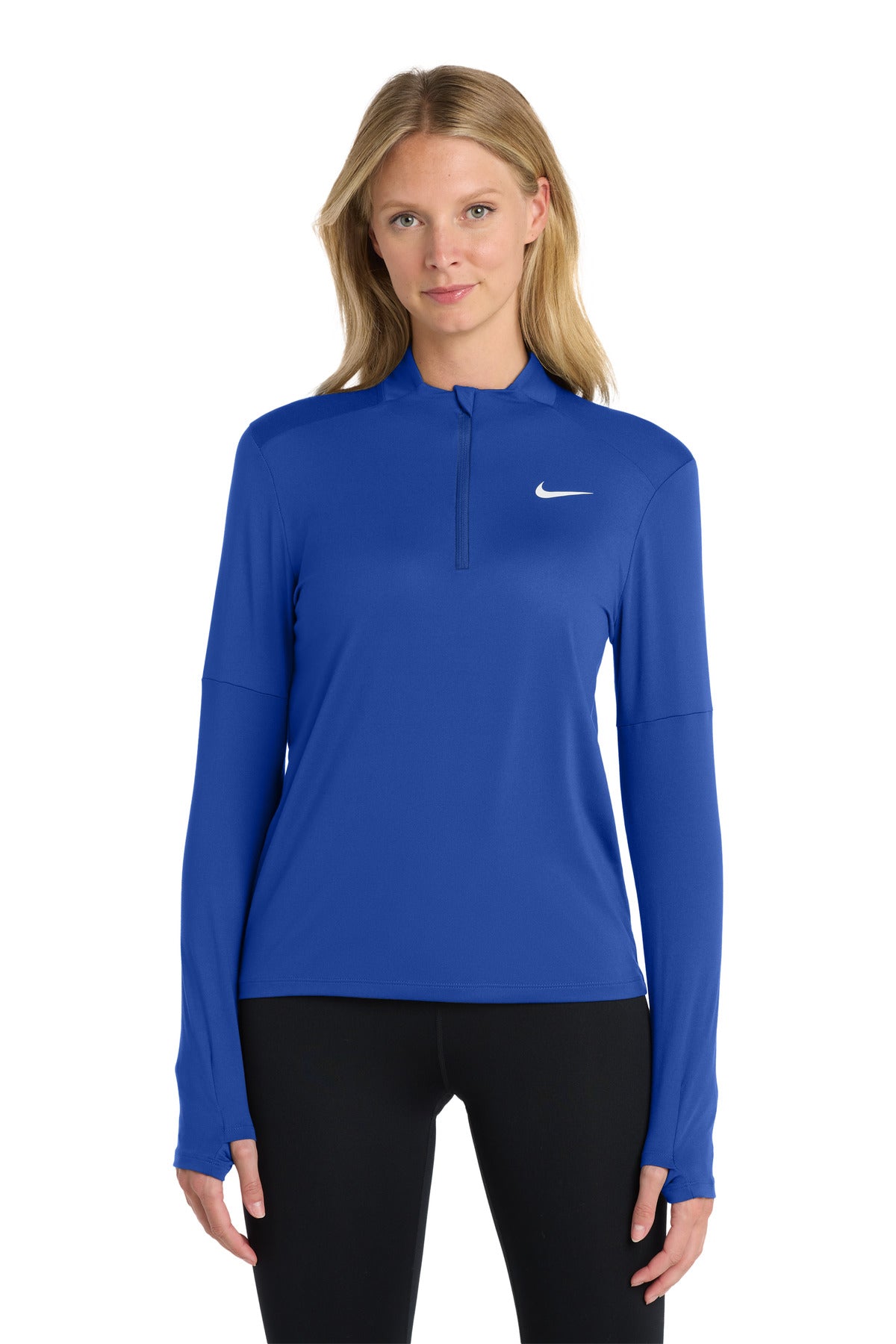 Custom Royal Women's Dri-FIT Element 1/2-Zip Top NKDH4951, personalized by SanCanDo Swag in Argyle, TX