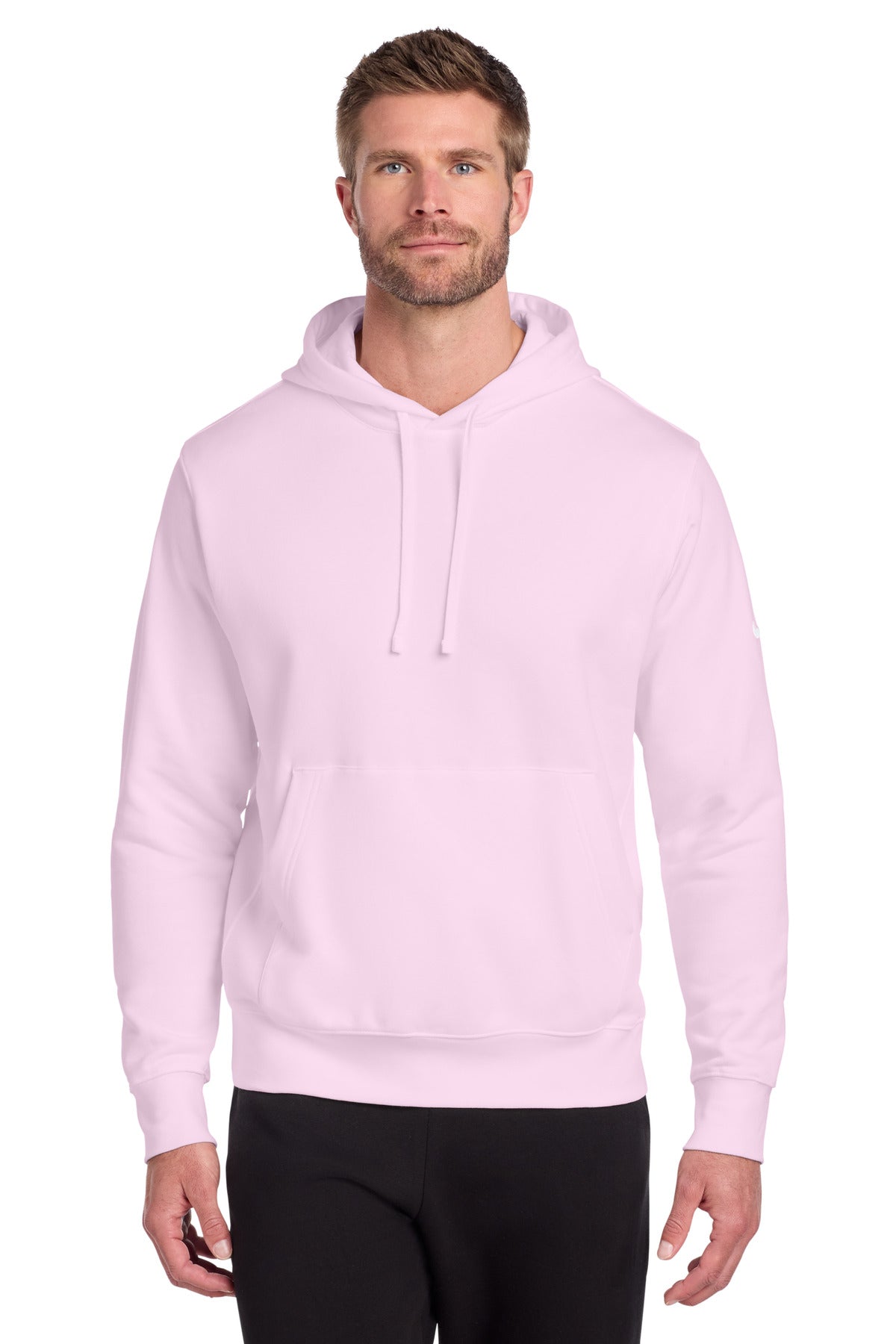 Custom Pink Foam Club Fleece Sleeve Swoosh Pullover Hoodie NKDR1499, personalized by SanCanDo Swag in Argyle, TX
