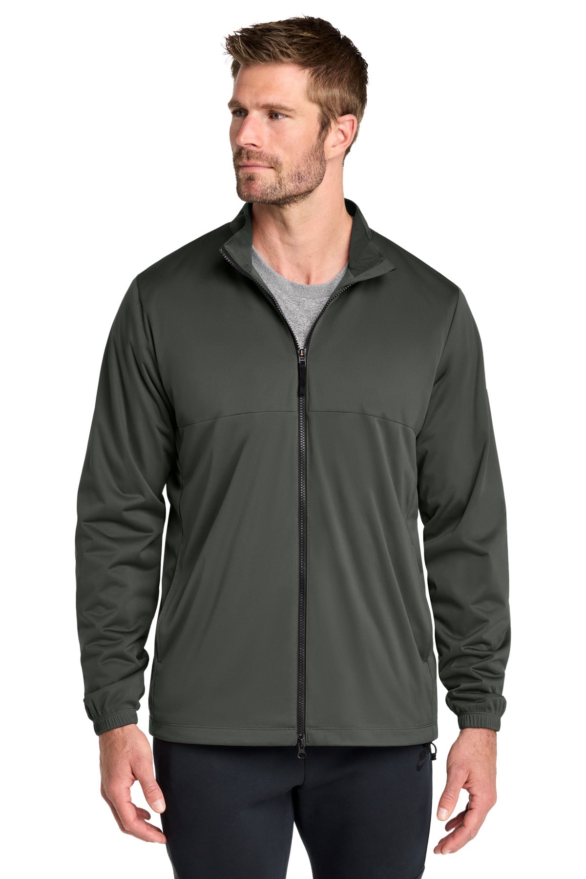 Custom Anthracite Storm-FIT Full-Zip Jacket NKDX6716, personalized by SanCanDo Swag in Argyle, TX