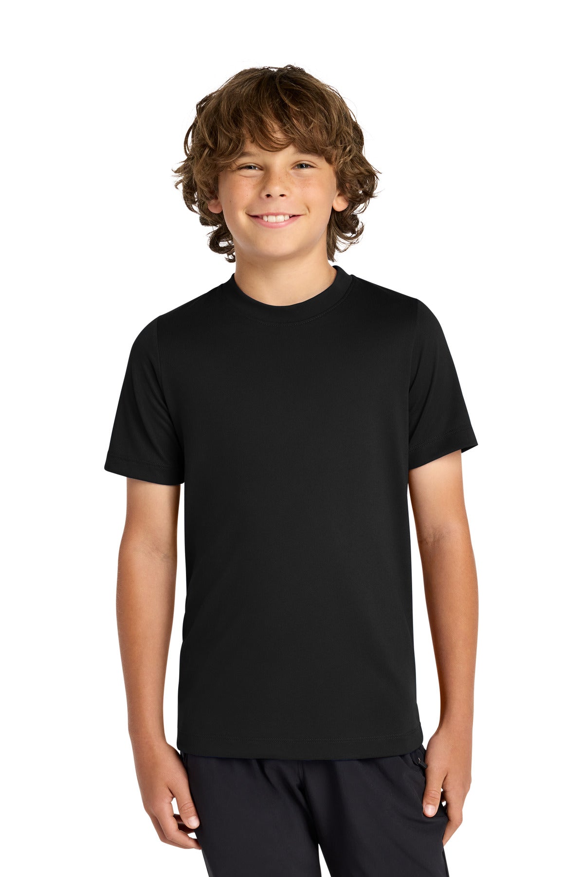 Custom Black Youth Swoosh Sleeve rLegend Tee NKDX8787, personalized by SanCanDo Swag in Argyle, TX