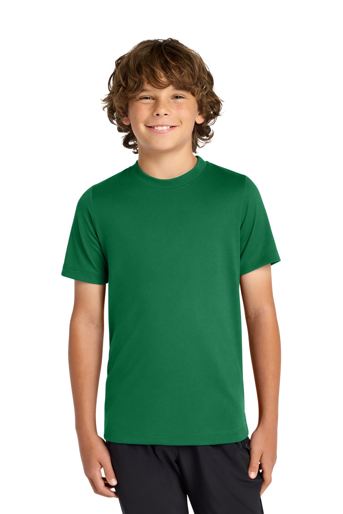 Custom Gorge Green Youth Swoosh Sleeve rLegend Tee NKDX8787, personalized by SanCanDo Swag in Argyle, TX