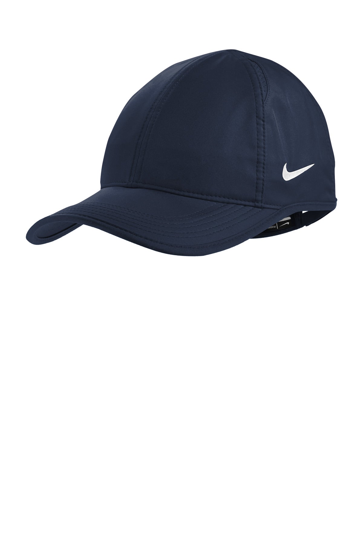 Custom College Navy Dri-FIT Featherlight Performance Cap NKFB5666, personalized by SanCanDo Swag in Argyle, TX
