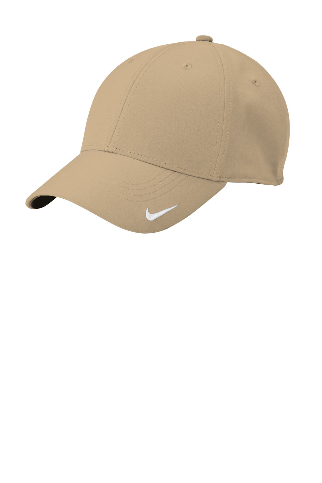 Custom Khaki Dri-FIT Legacy Cap NKFB6447, personalized by SanCanDo Swag in Argyle, TX