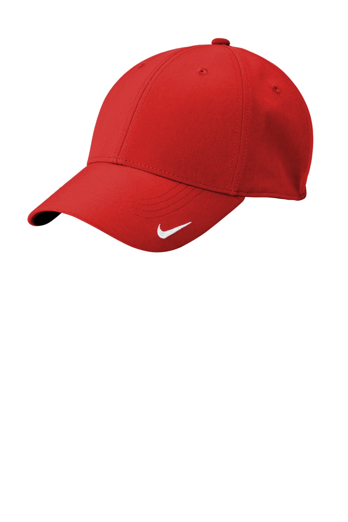 Custom University Red Dri-FIT Legacy Cap NKFB6447, personalized by SanCanDo Swag in Argyle, TX