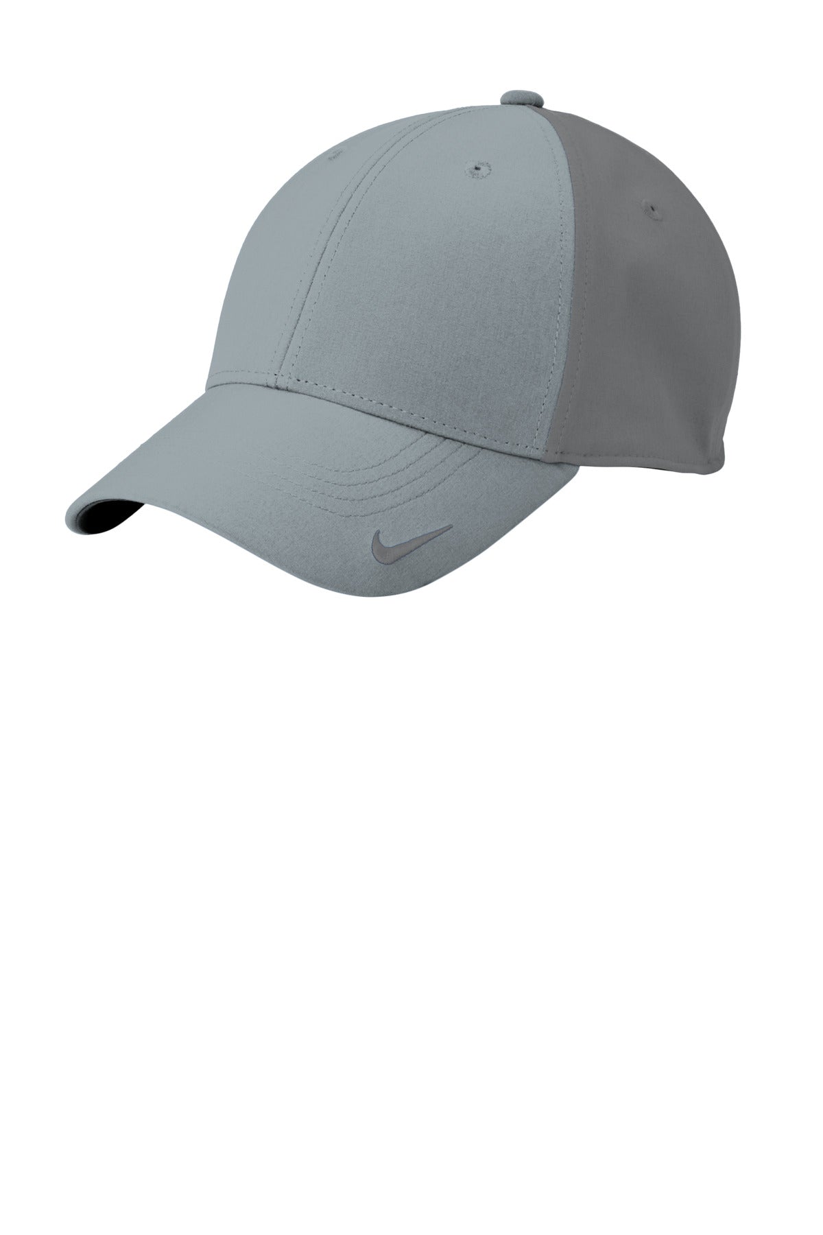 Custom Cool Grey/ Dark Grey Dri-FIT Legacy Cap NKFB6447, personalized by SanCanDo Swag in Argyle, TX